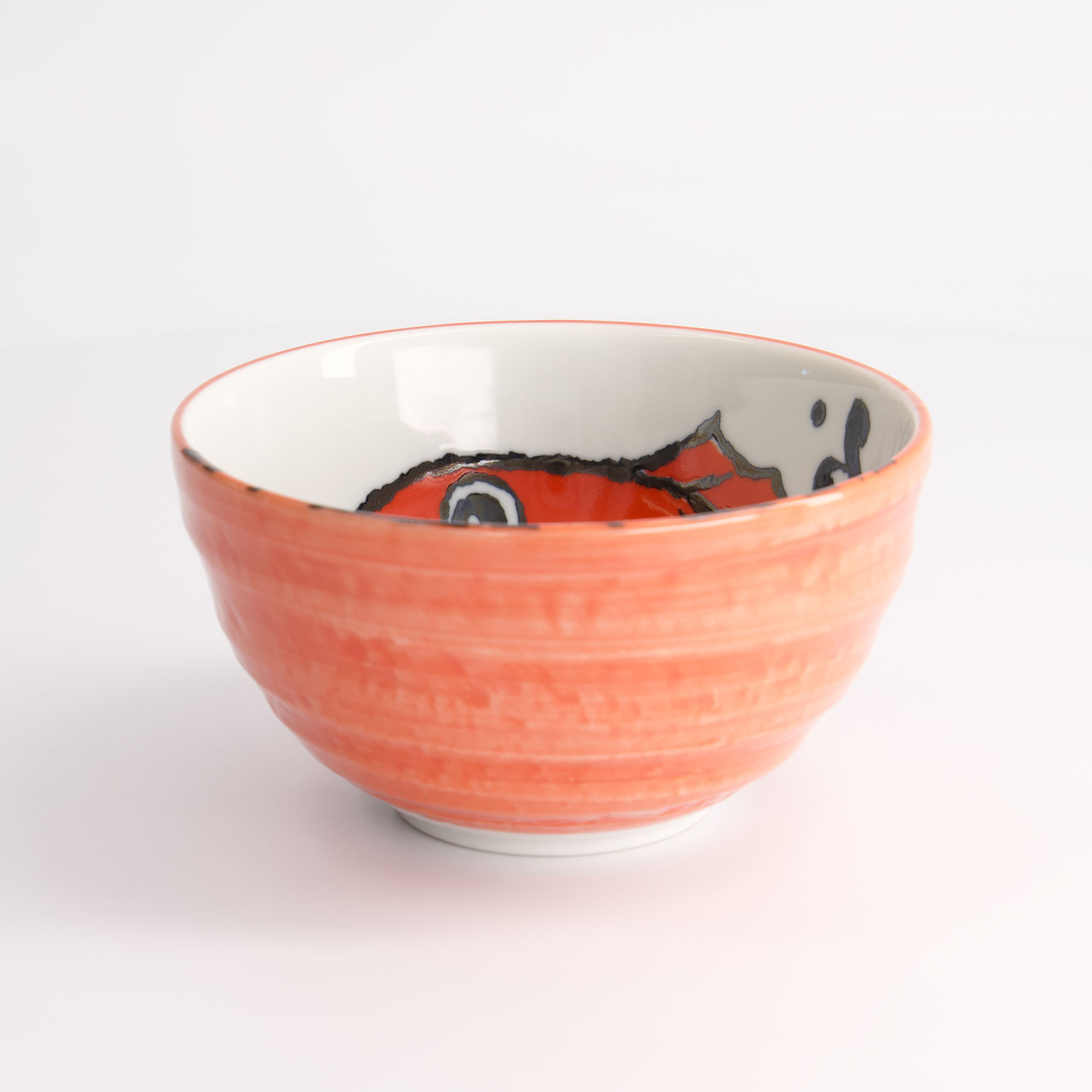 Seafood Bowl 13.2x7.3cm 500ml Snapper Red Lb554/t 6/48 Gift