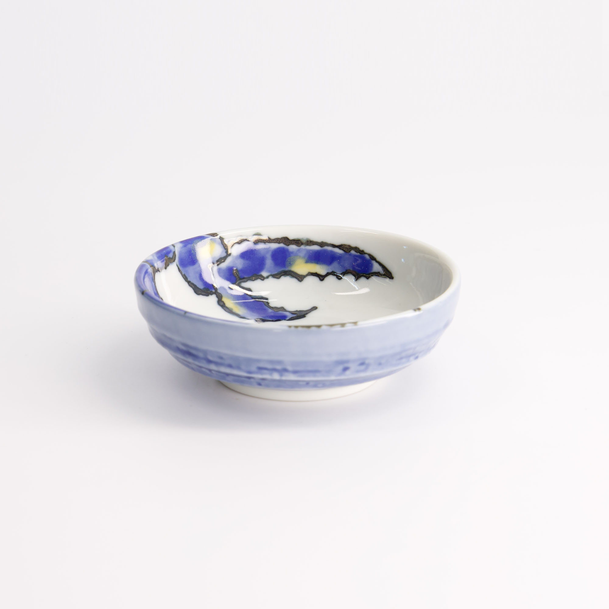 Seafood Dish 9.5x3cm 150ml Crab Blue Hb-9932/b 17771 12/192 Gift