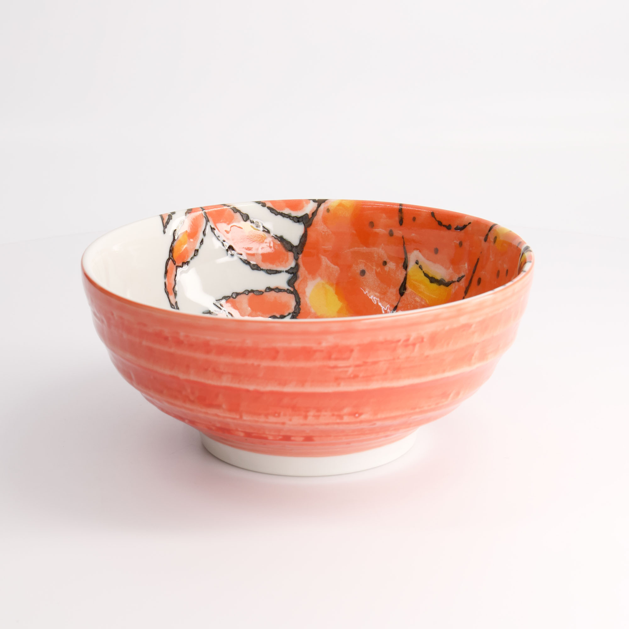 Seafood Ramen Bowl 18.5x8.2cm 1200ml Crab Red Hb-9930/k 17793 3/24 Gift