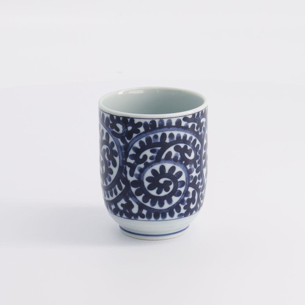 Tea Cup 6.5x7.5cm 160ml Blue/white Yw-120620/d  10/120 Gift