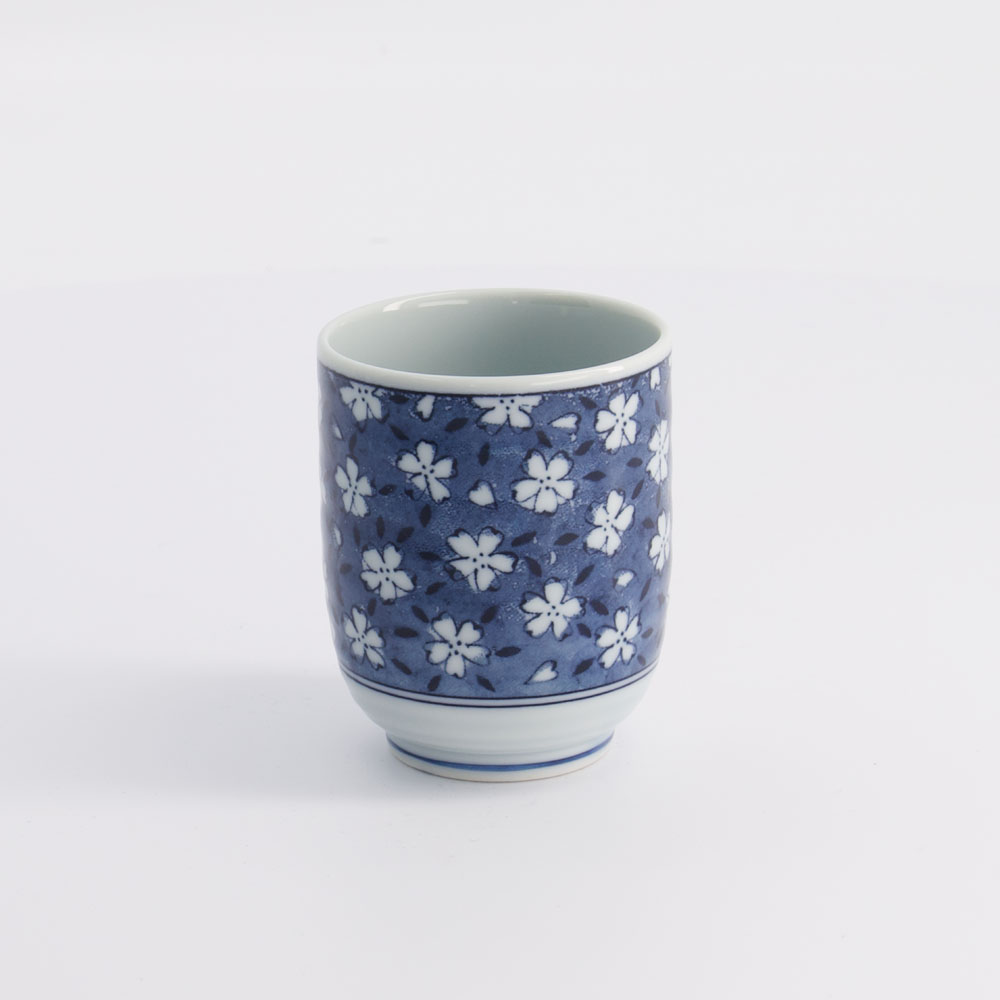 Tea Cup 6.5x7.5cm 160ml Blue/white Yw-17726/b 10/120 Gift