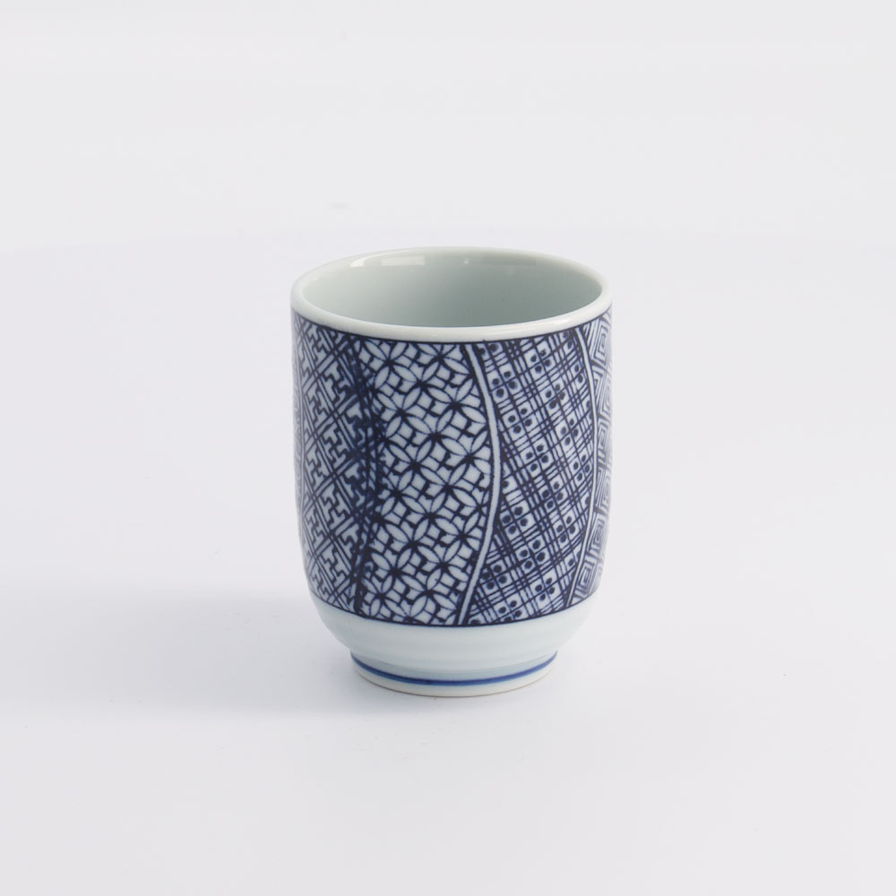 Tea Cup 6.5x7.5cm 160ml Blue/white Yw-17844/a 10/120 Gift