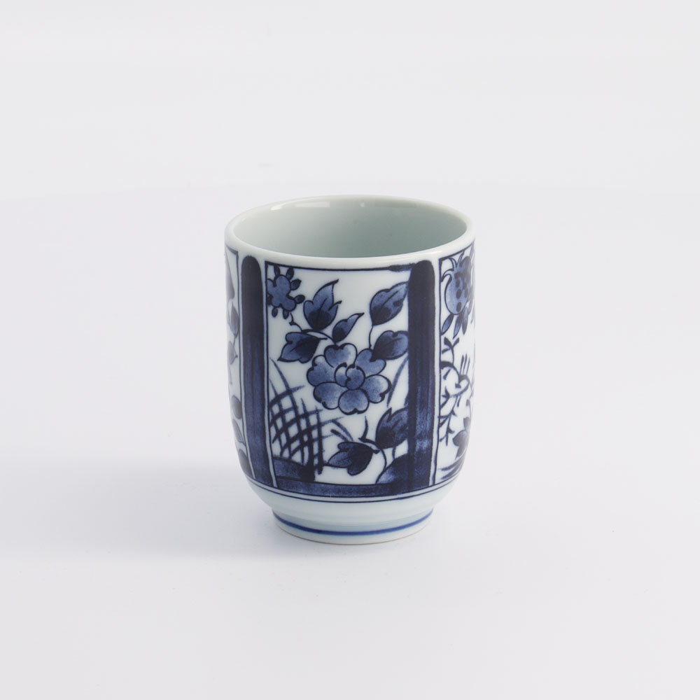 Tea Cup 6.5x7.5cm 160ml Blue/white Yw-17844/b 10/120 Gift