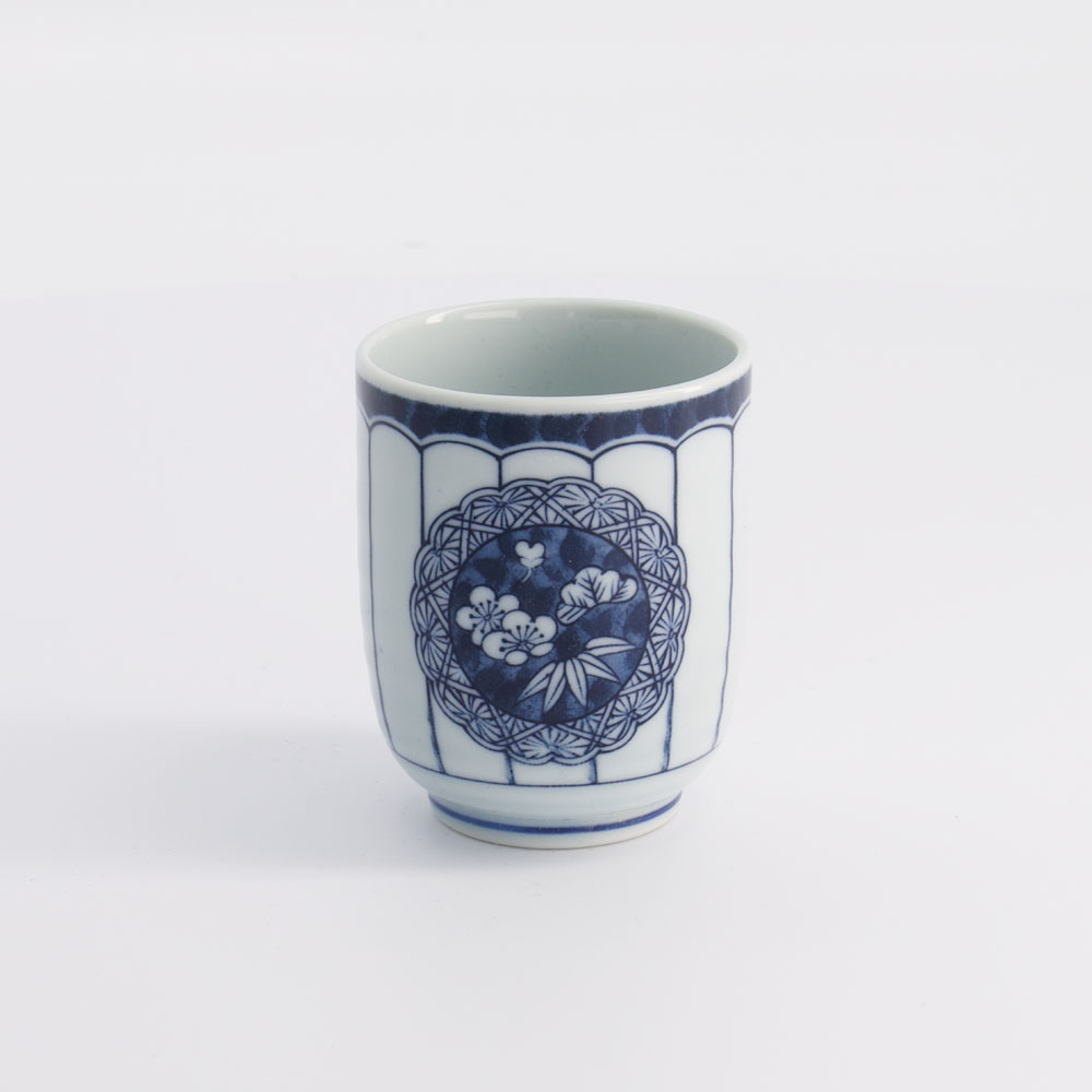 Tea Cup 6.5x7.5cm 160ml Blue/white Yw-17844/d 10/120 Gift