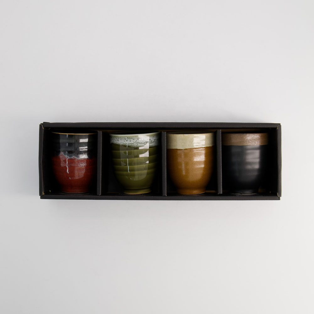 Tea Cup Giftset 4pcs 6.7x8.3cm 200ml A 20914 1/24 Gift