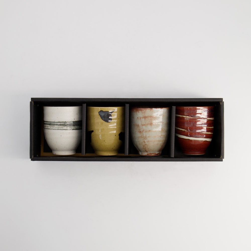 Tea Cup Giftset 4pcs 6.7x8.3cm 200ml C 20916 1/24 Gift