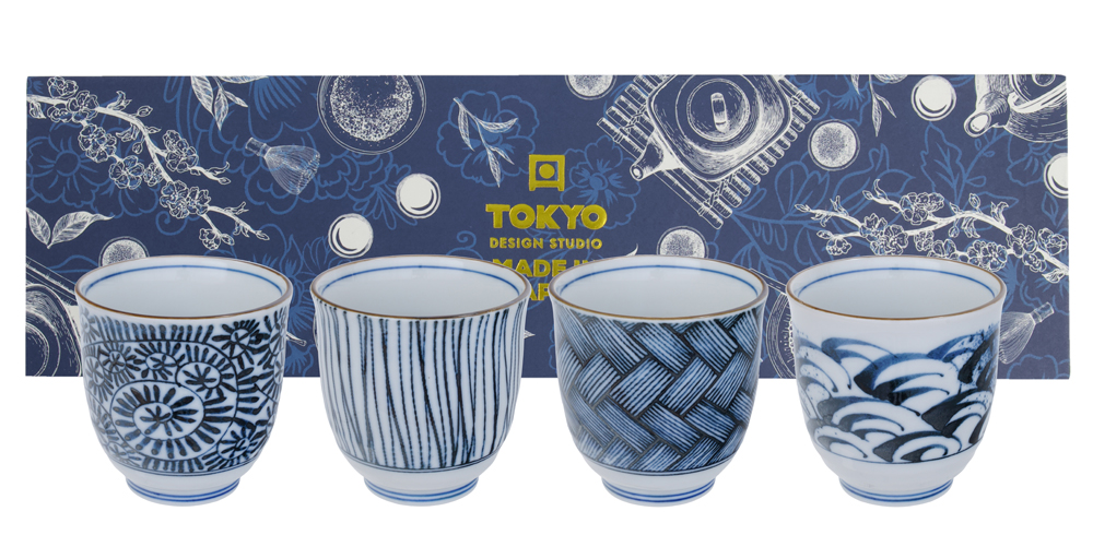 Tea Cup Giftset 4pcs 8x7.9cm 160ml 16a 22064 1/6 Gift