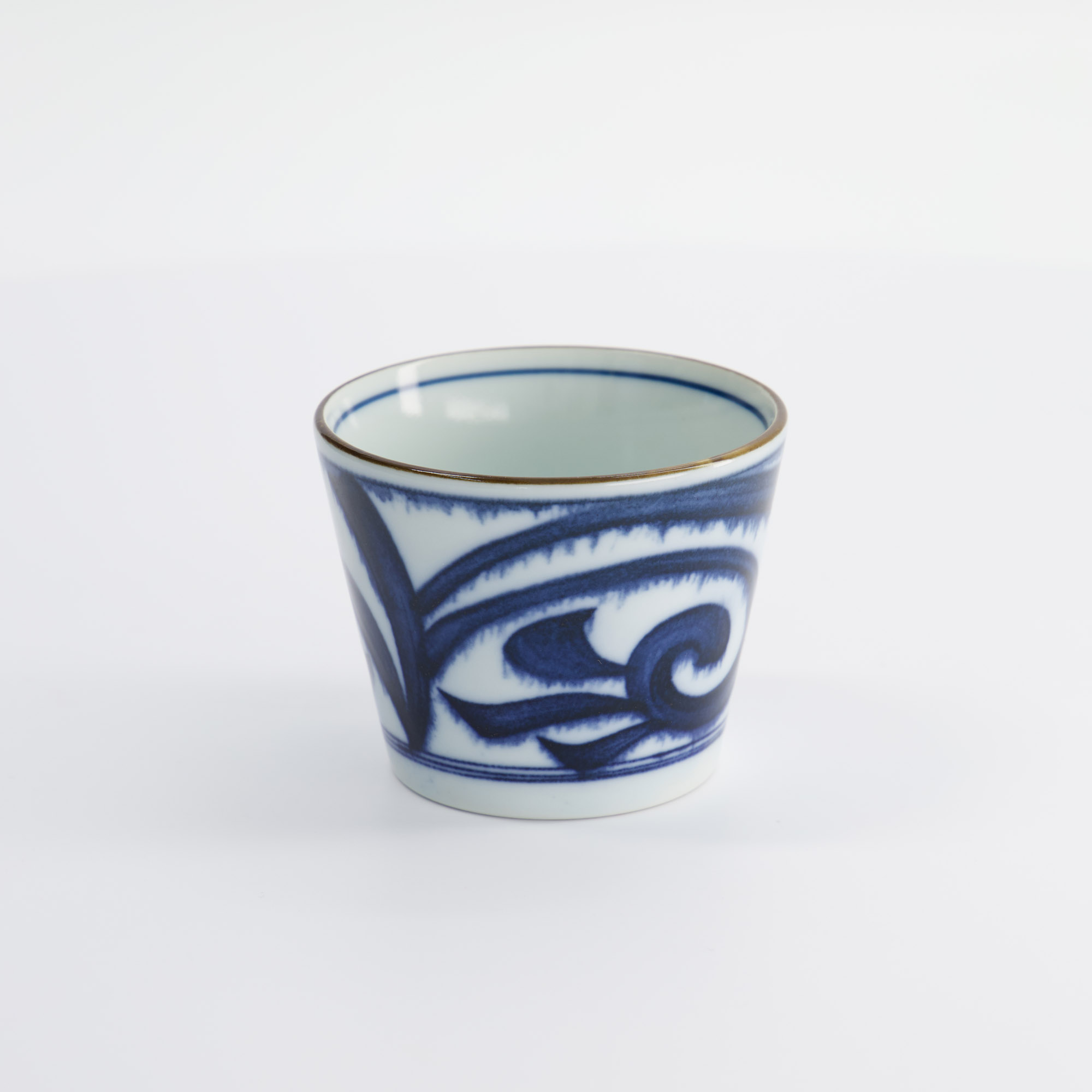 Tea Cup Straight Blue And White Japan Aisomon 8.3x6.5cm 180ml Yw-9984/f 17842 6/144 Gift