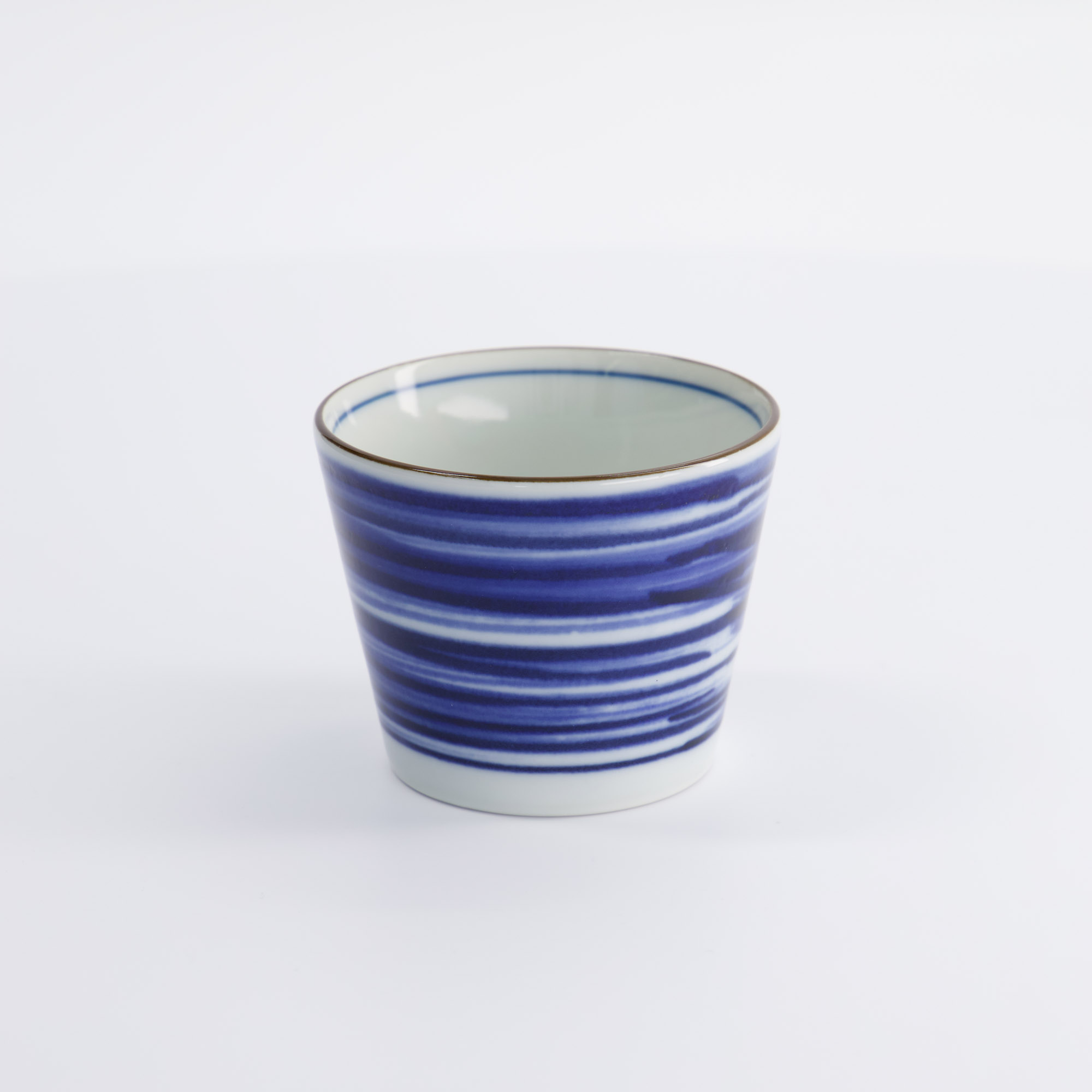 Tea Cup Straight Blue And White Japan Gosu 8.3x6.5cm 180ml Yw-9984/d 17840 6/144 Gift