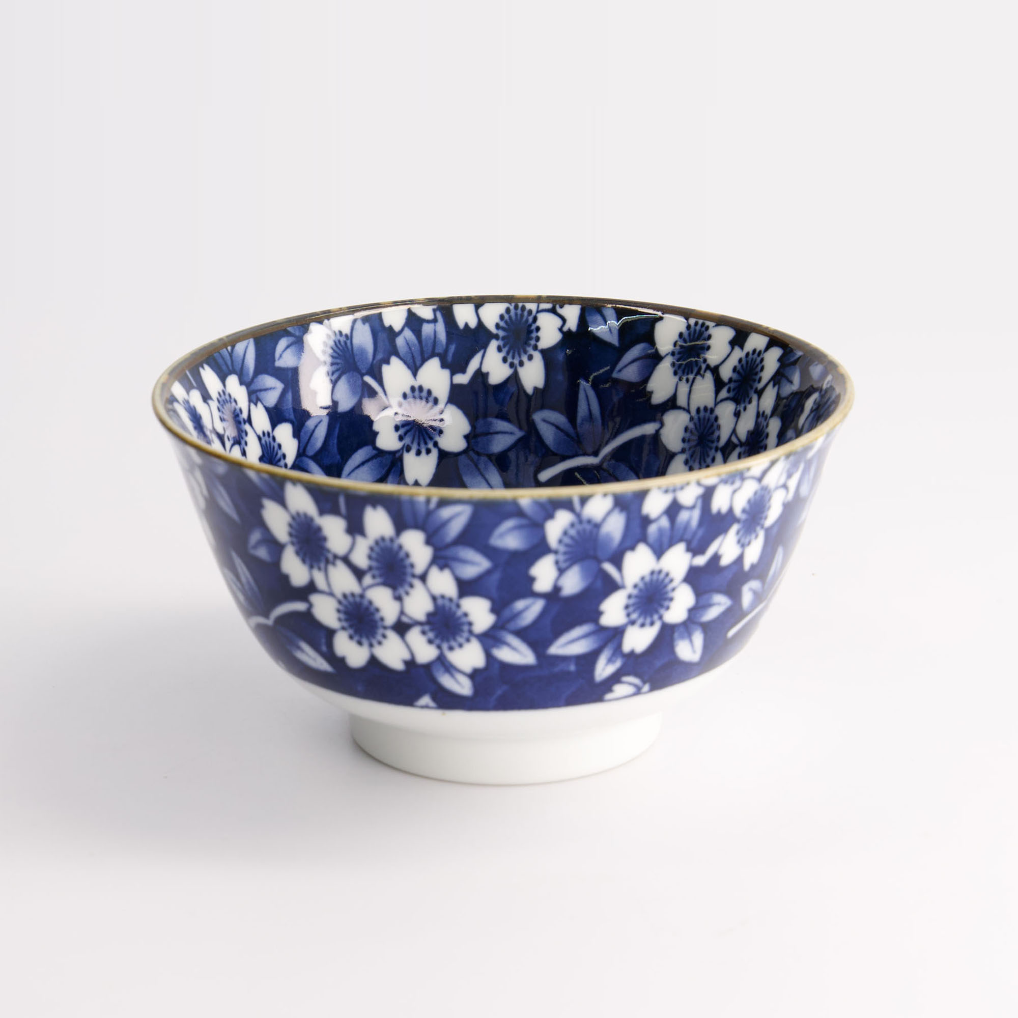 Tokyo Blue Mixed Bowls 12.8x6.5cm 400ml Sakura Hb-9925/b 17762 6/48 Gift