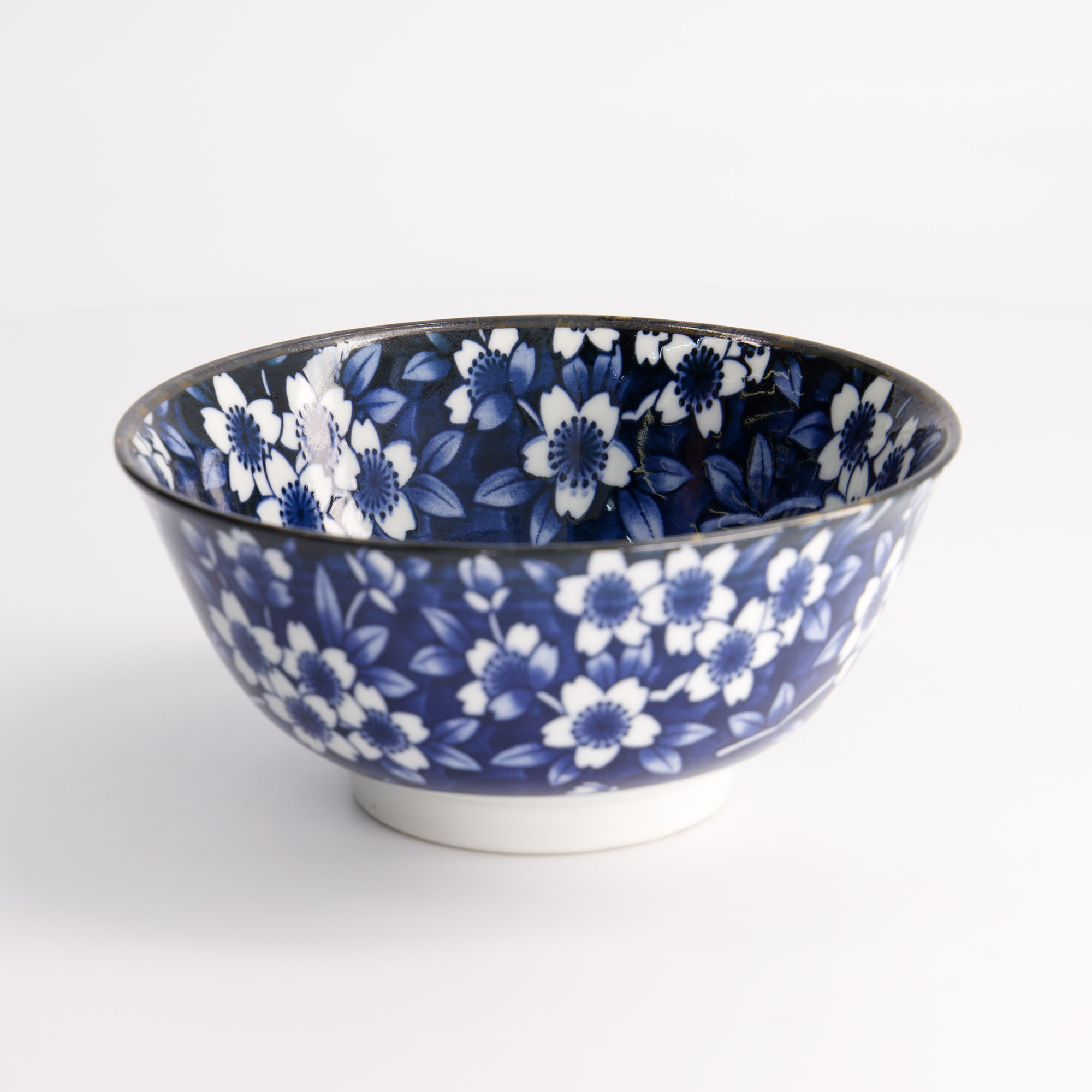 Tokyo Blue Mixed Bowls 15x7cm 550ml Sakura Bl/wh Hb-7108 6/48 Gift