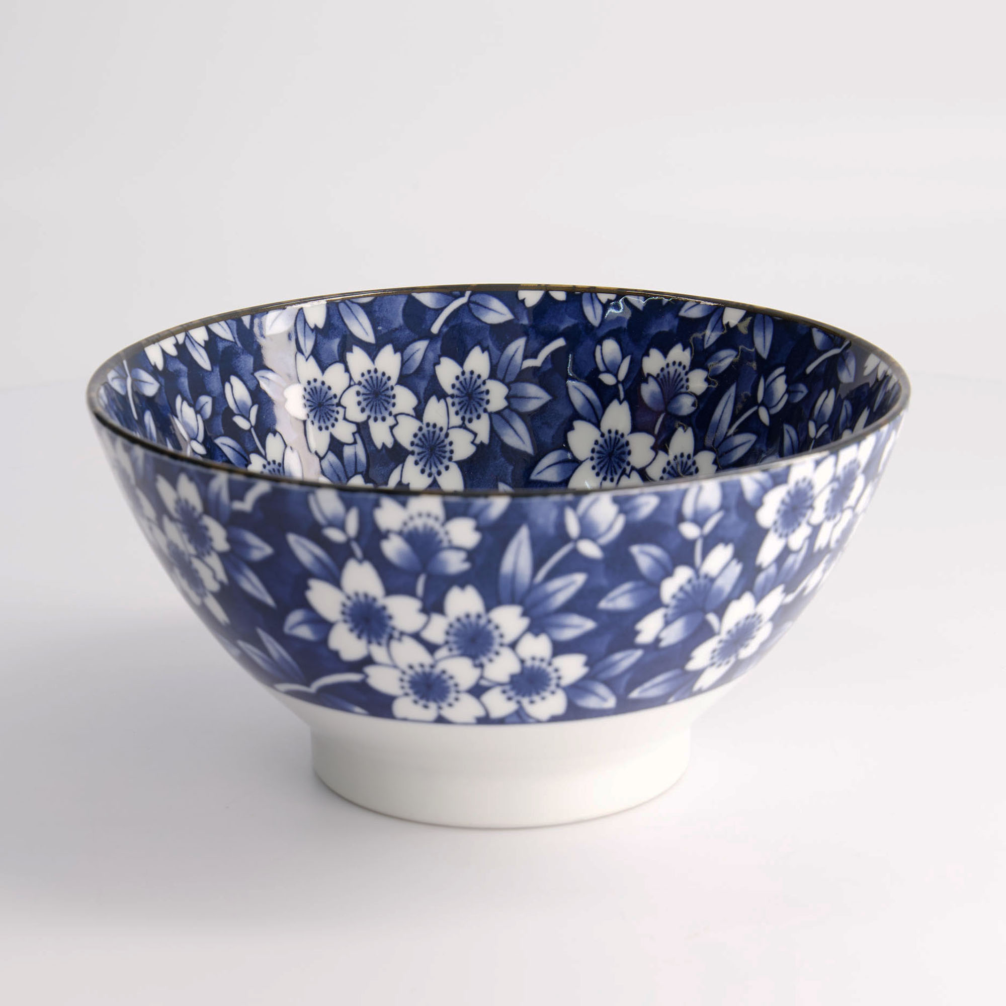 Tokyo Blue Mixed Bowls Ramen 18x9cm 1000ml Sakura Hb-9922/d 17751 4/32 Gift