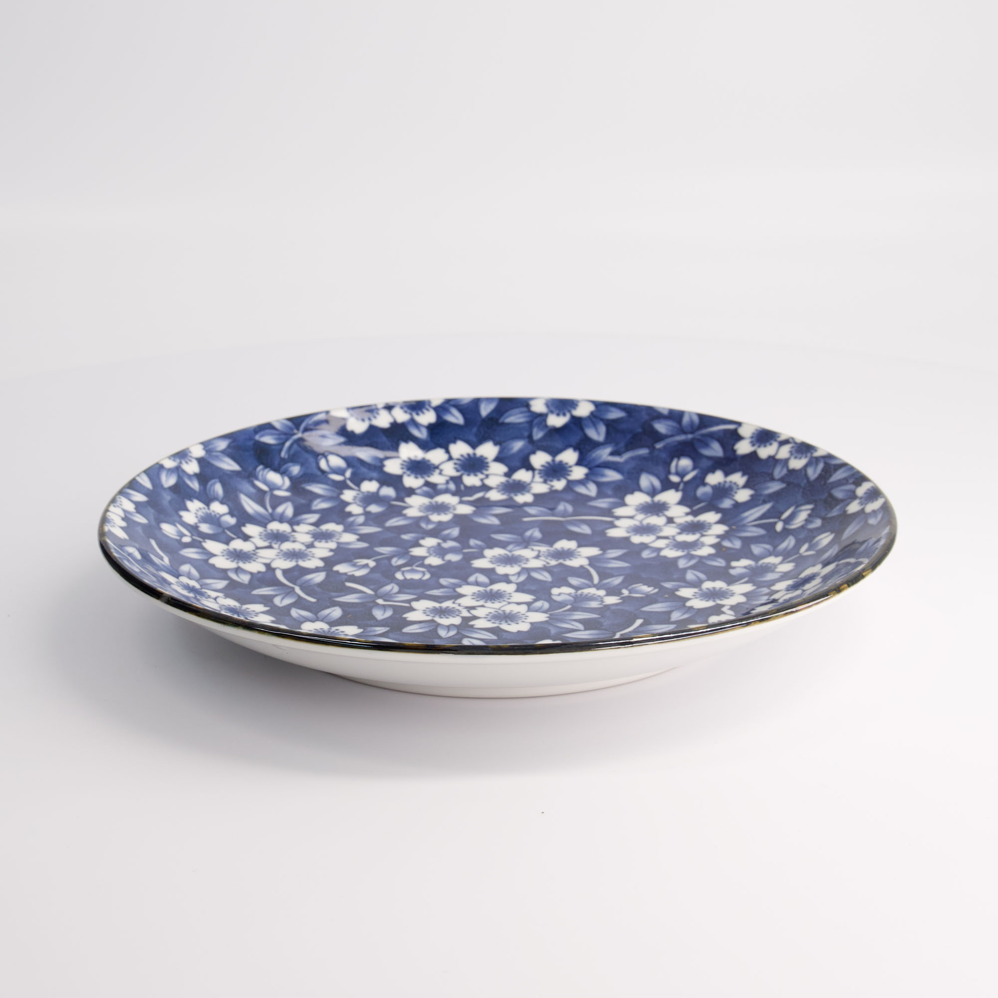 Tokyo Blue Sakura Round Plate 25x3.3cm 40-230404 Hb-25 6/36 Gift