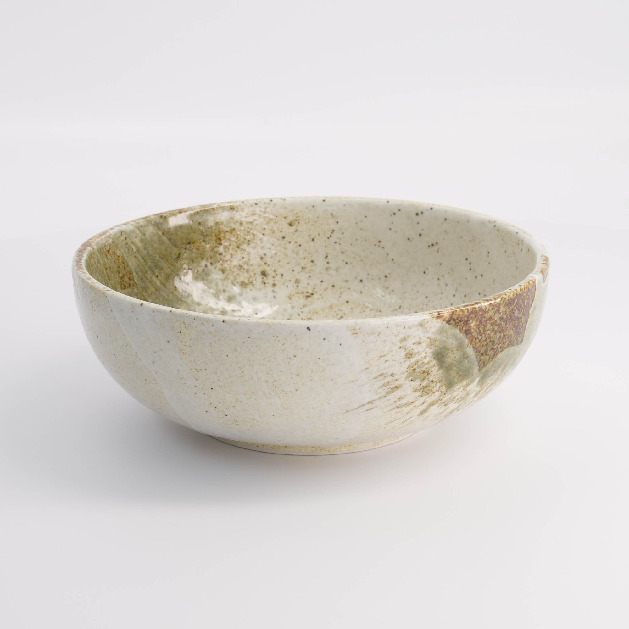 Yukishino Tayo Bowl 19.7x7cm 1200ml Br/wh 21421 3/24 Gift