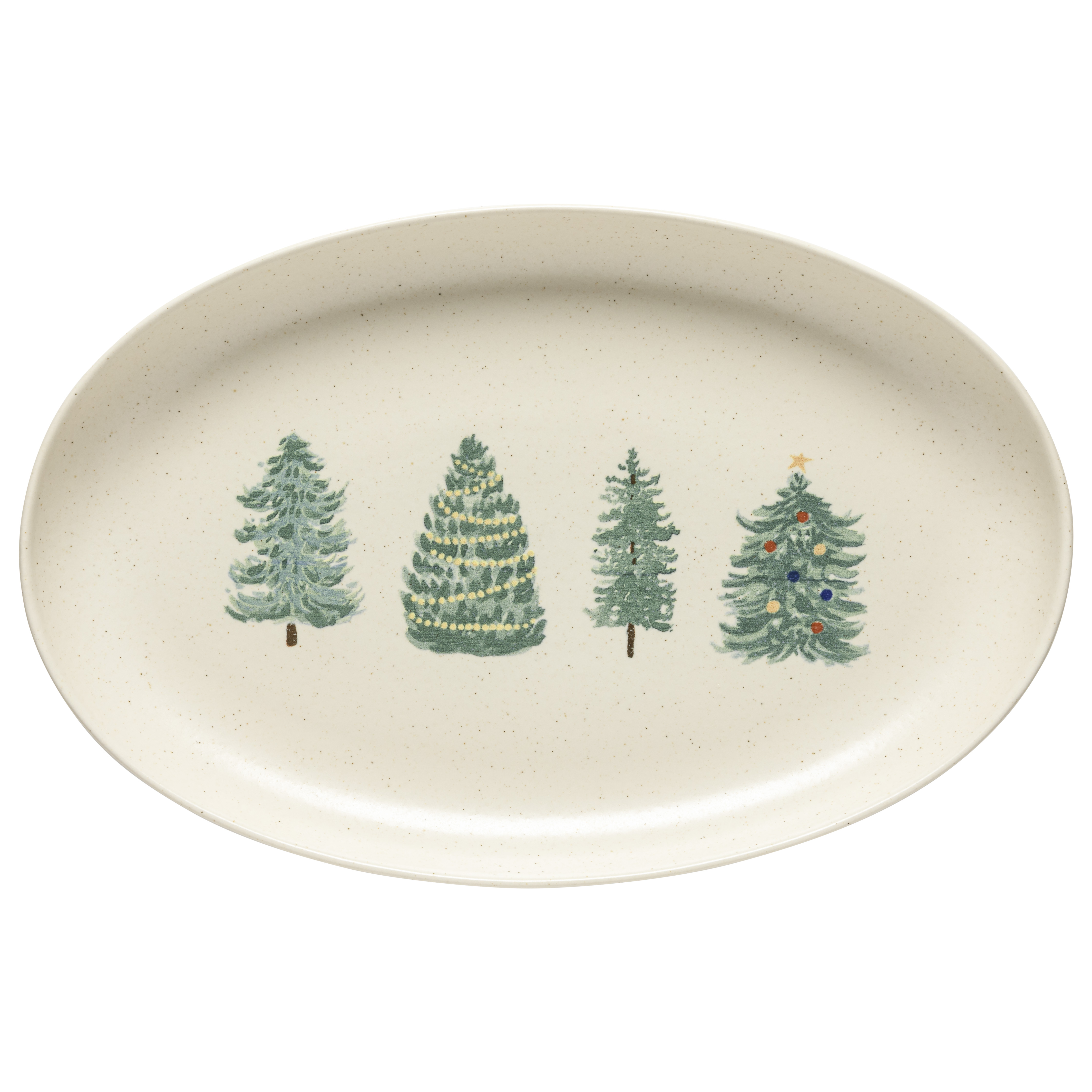 Pacifica Christmas Tree Oval Platter 41cm Gift