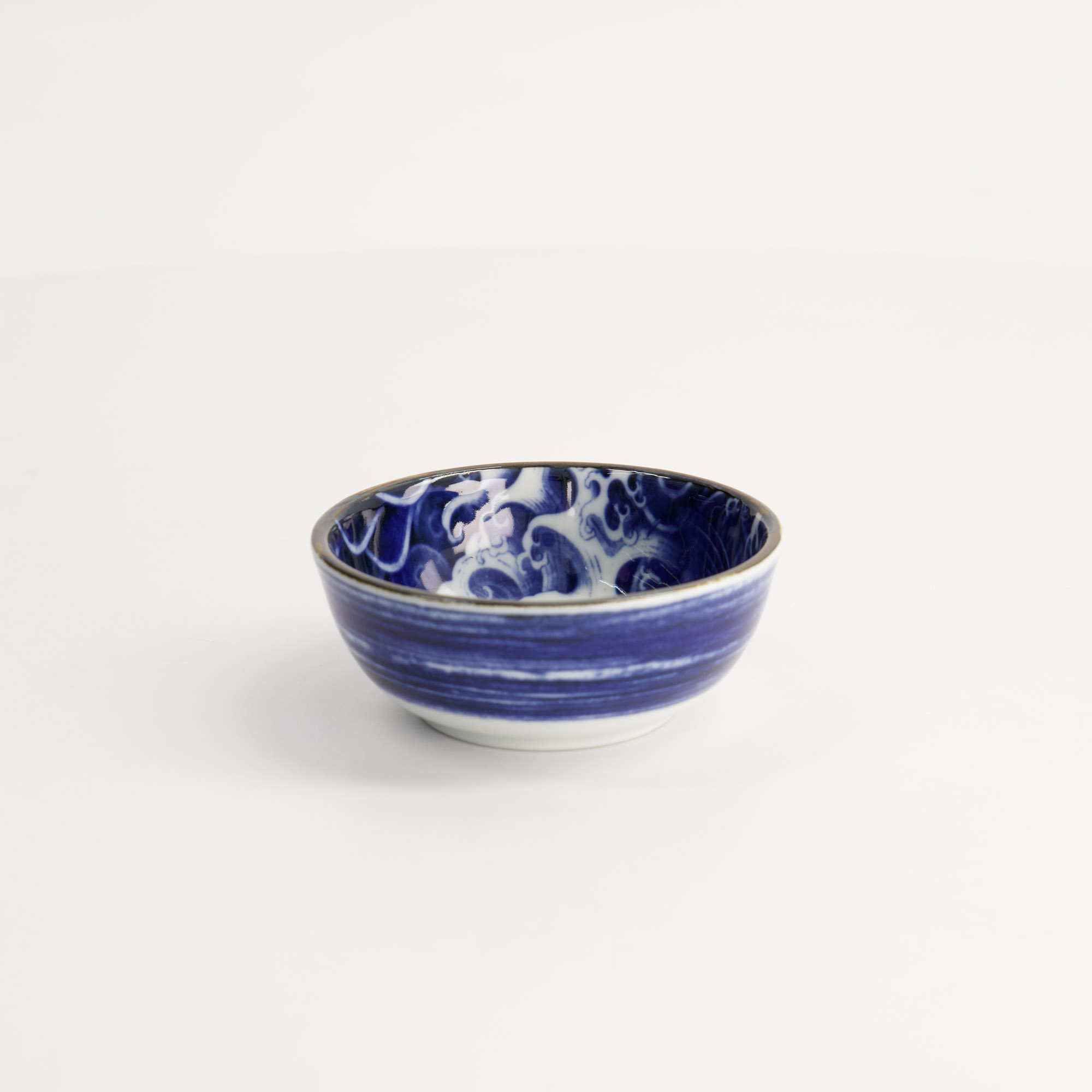 Japonism Carp Dish 8.7x3.7cm 95ml Blue 12/144 Gift