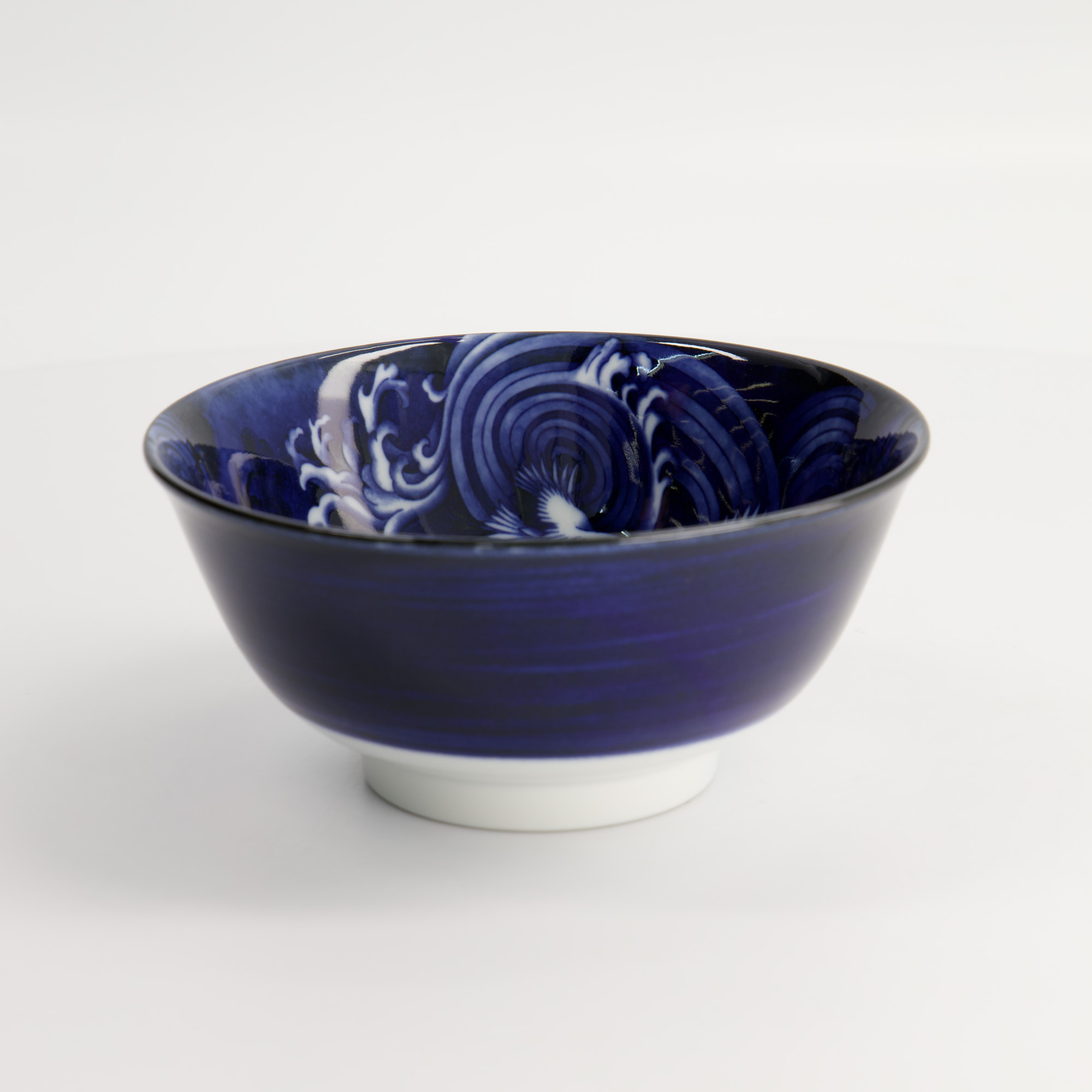 Japonism Crane Tayo Bowl 14.7x6.9cm 500ml Blue 6/48 Gift