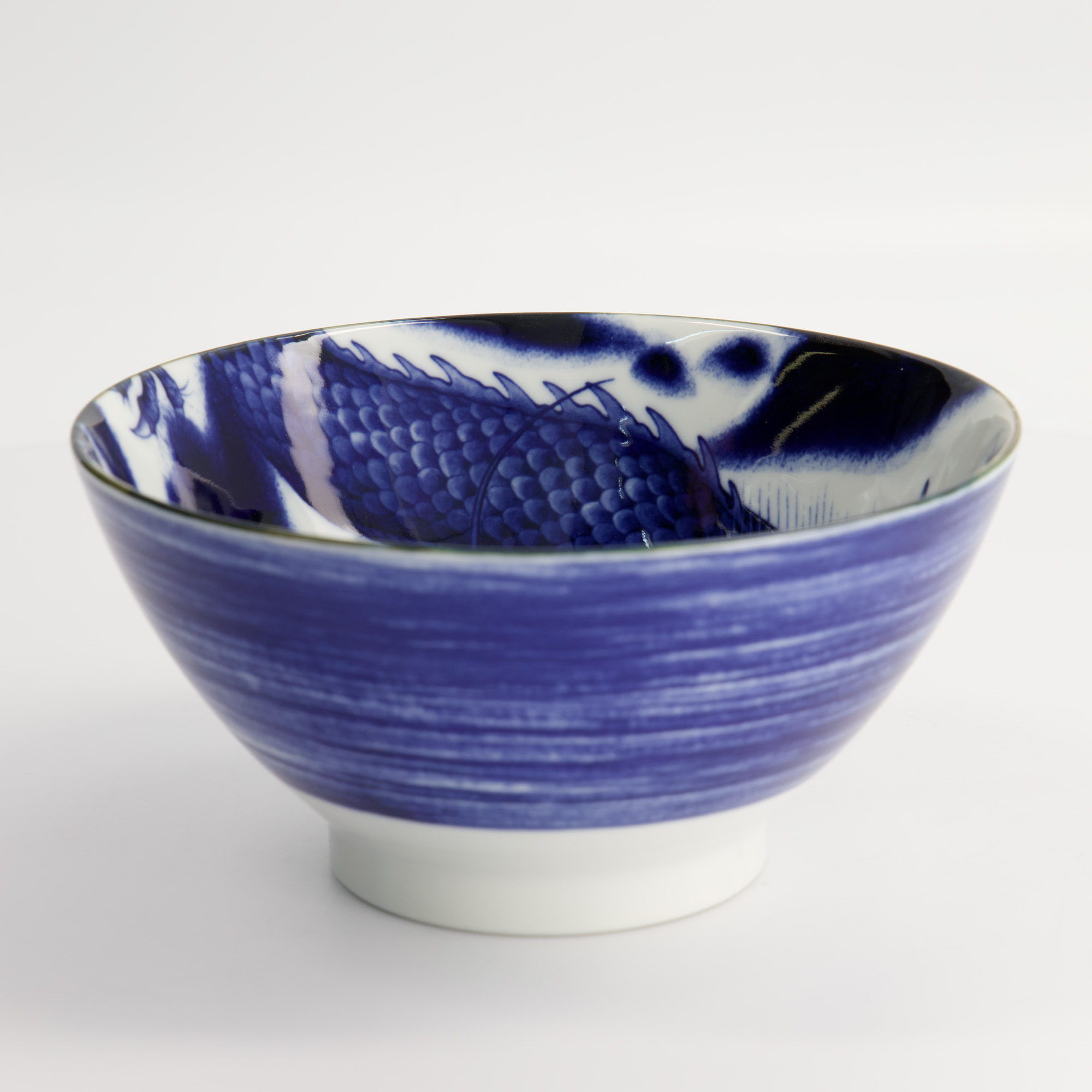 Japonism Dragon Tendon Bowl 17.8x8.8cm 1000ml Blue 4/32 Gift