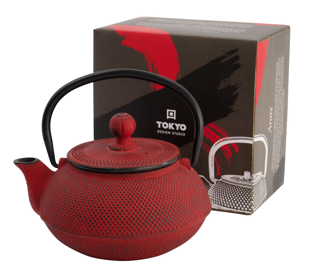 Wy Tea Kettle Iron Arara 0.6l Red  1/8 Gift