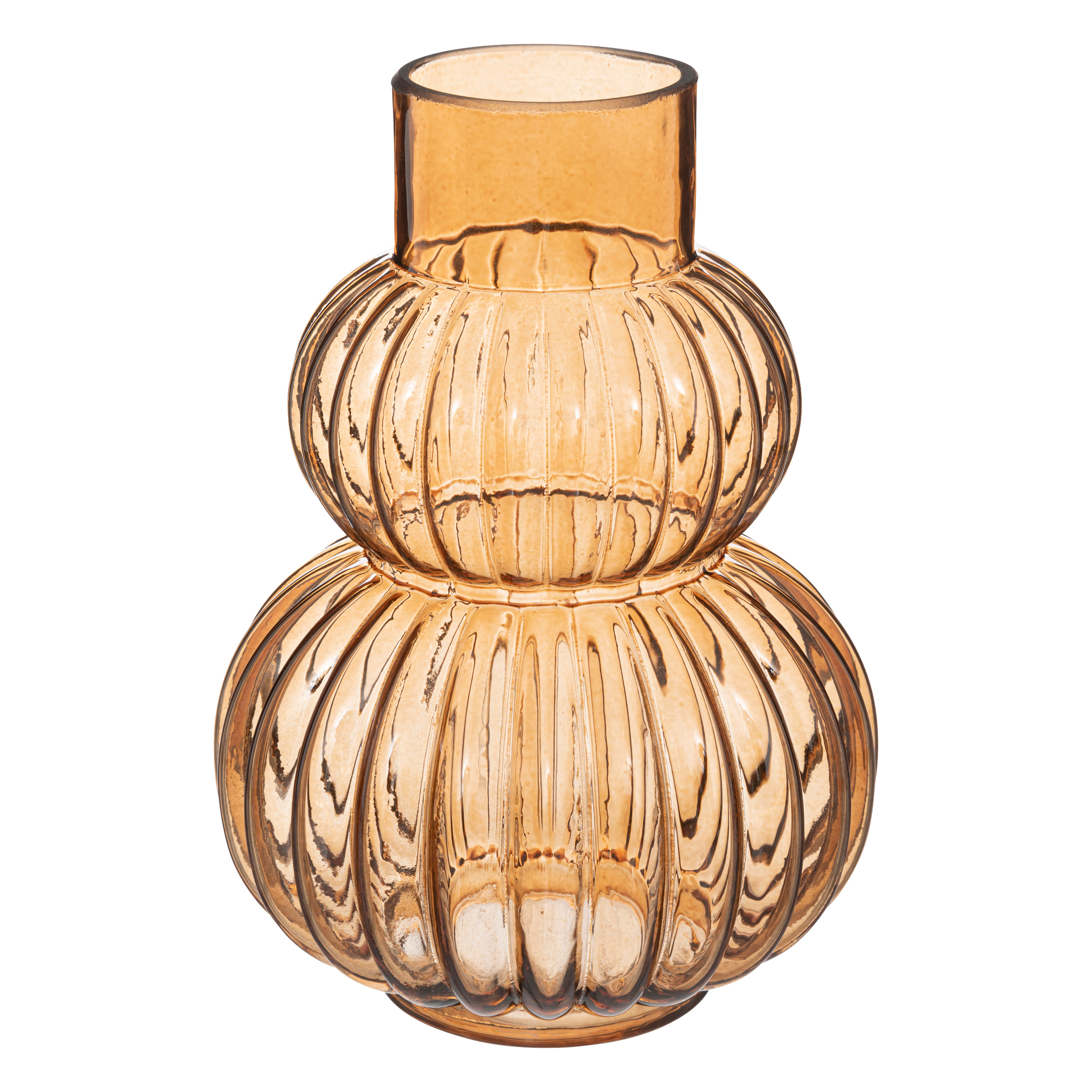 Aw24 Dolce Riviera Vase 25.5cm Ribbed Glass Gift