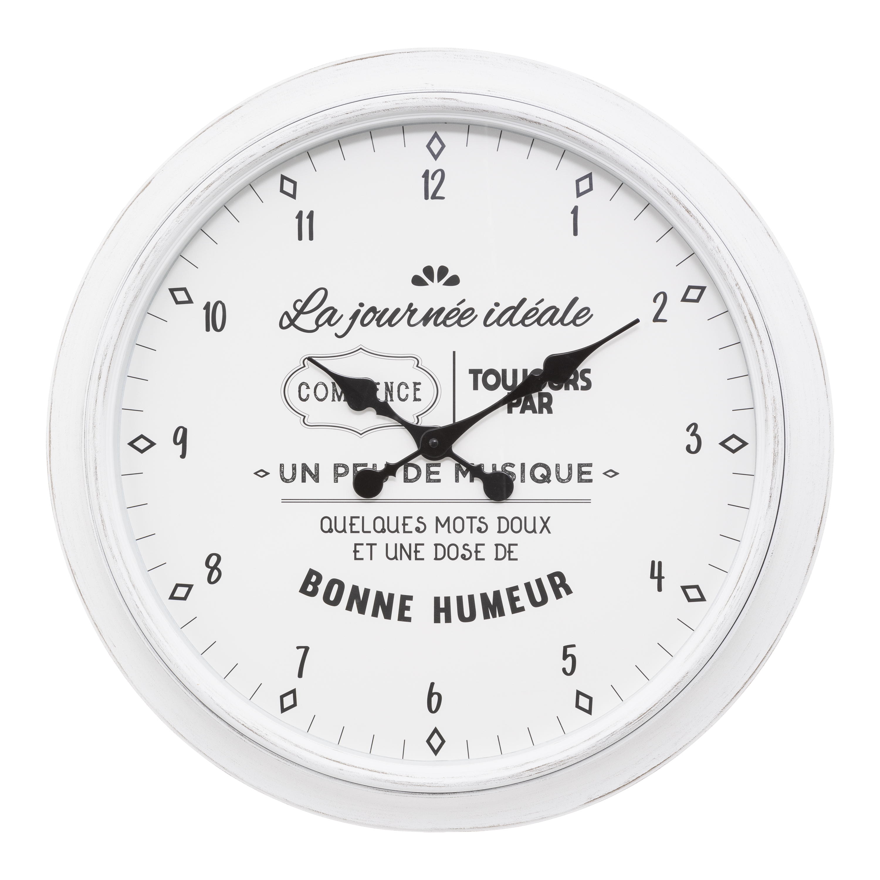 Aw24 Liv Quote Clock D60cm Assorted Plastic Gift