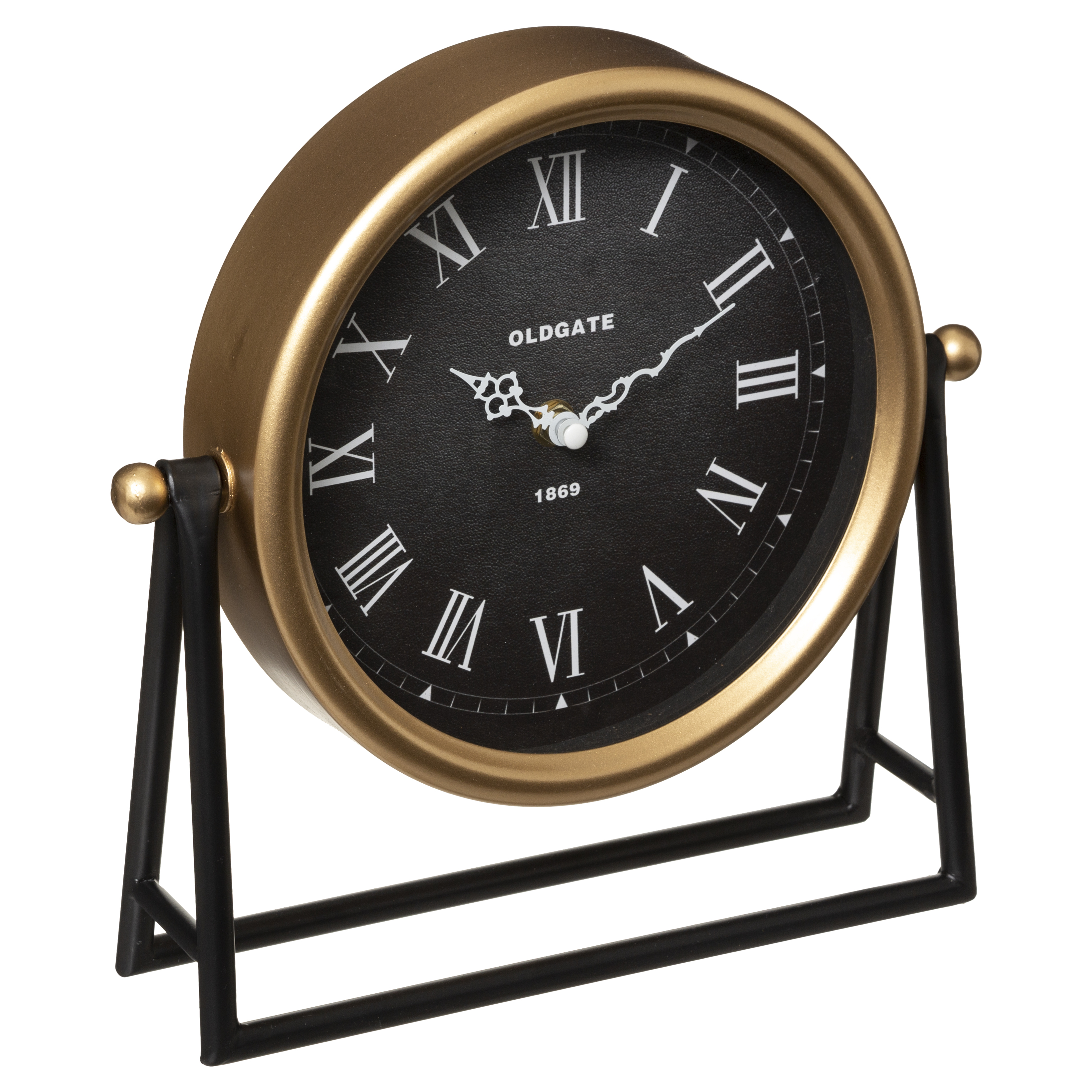 Aw24 Luca Metal Desk Clock 26 X 26 Cm Gift