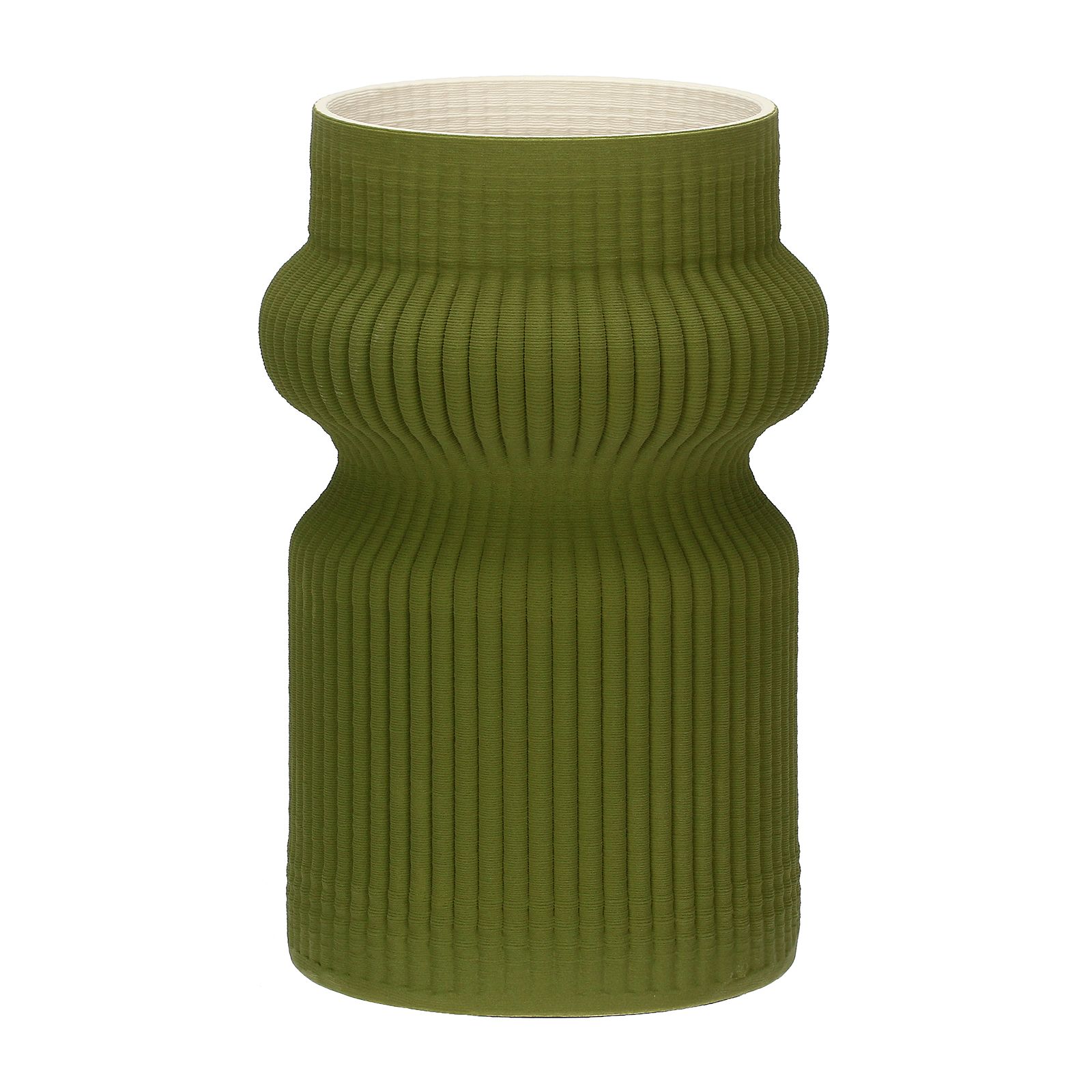 Linen Deco Vase Green Gift