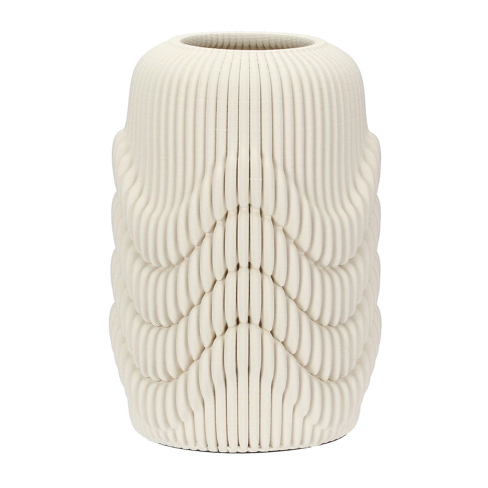 Linen Deco Vase White M Gift