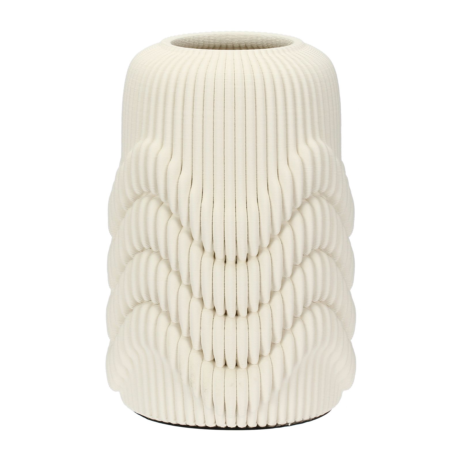 Linen Deco Vase White L Gift