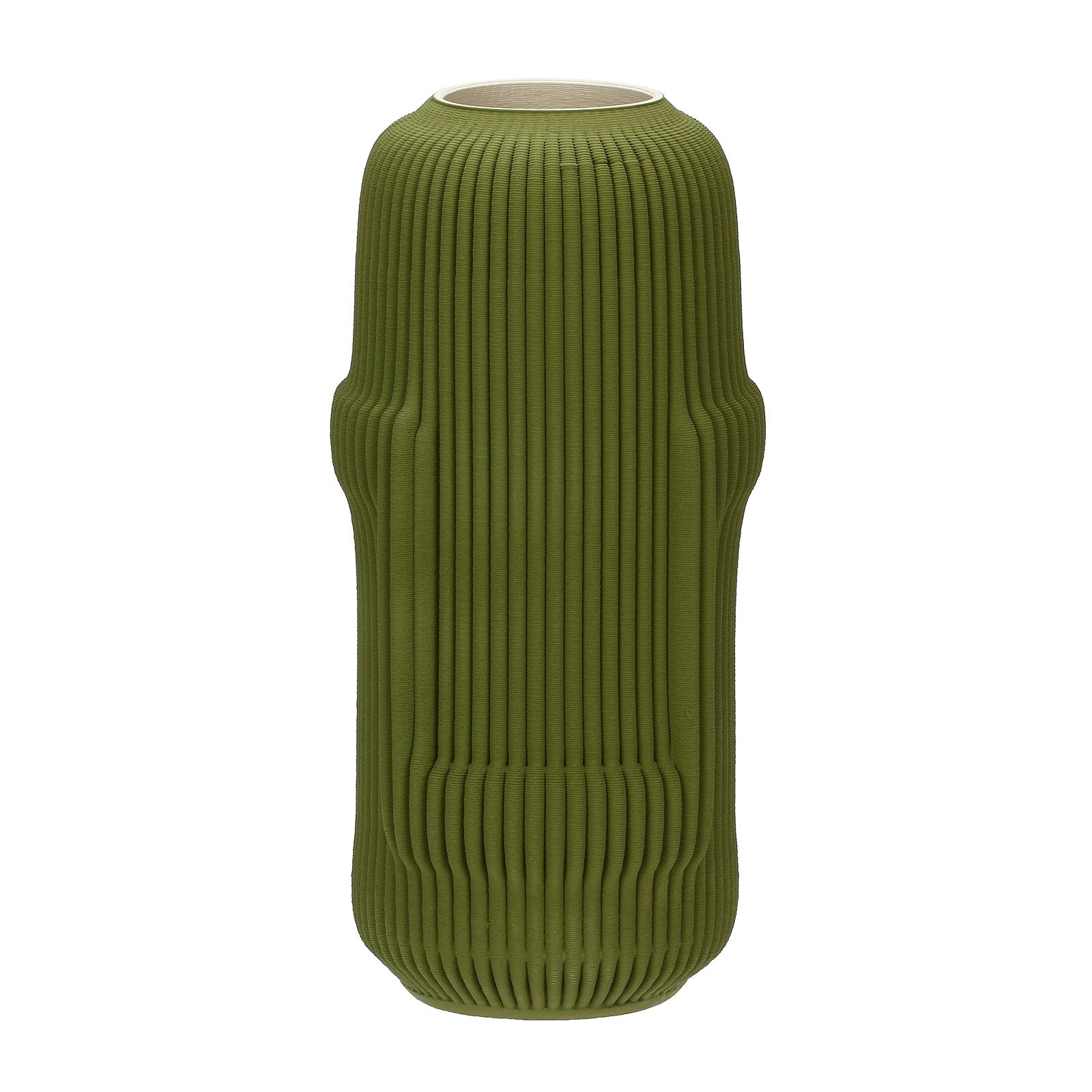 Linen Deco Vase Green Decoration Gift