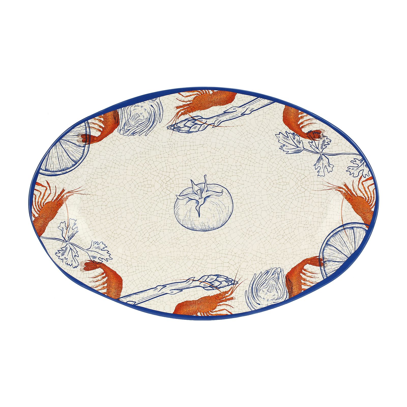 Ocean Life Oval Tray 45x30 Gift