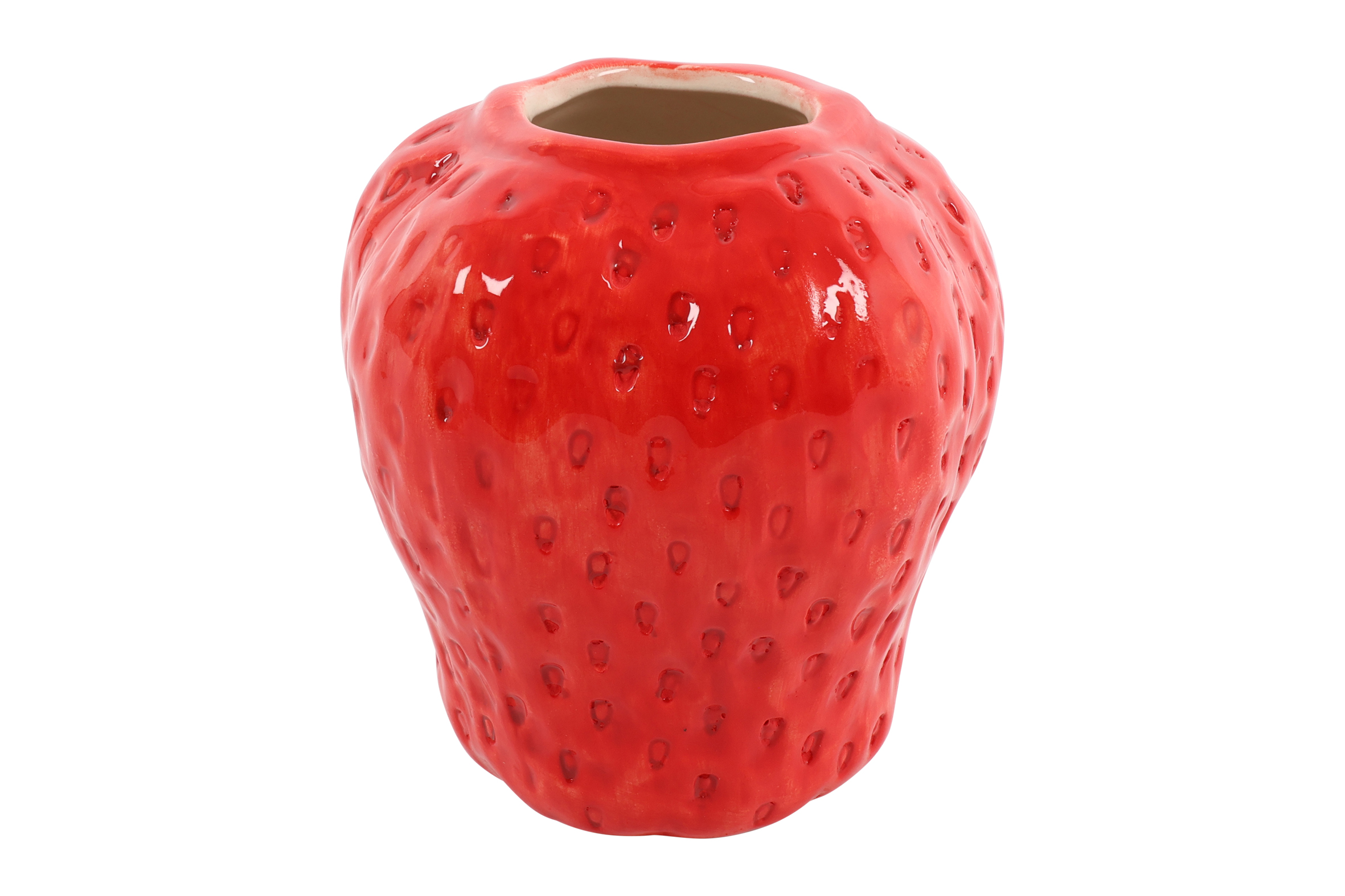 Vase Strawberry S Red Gift