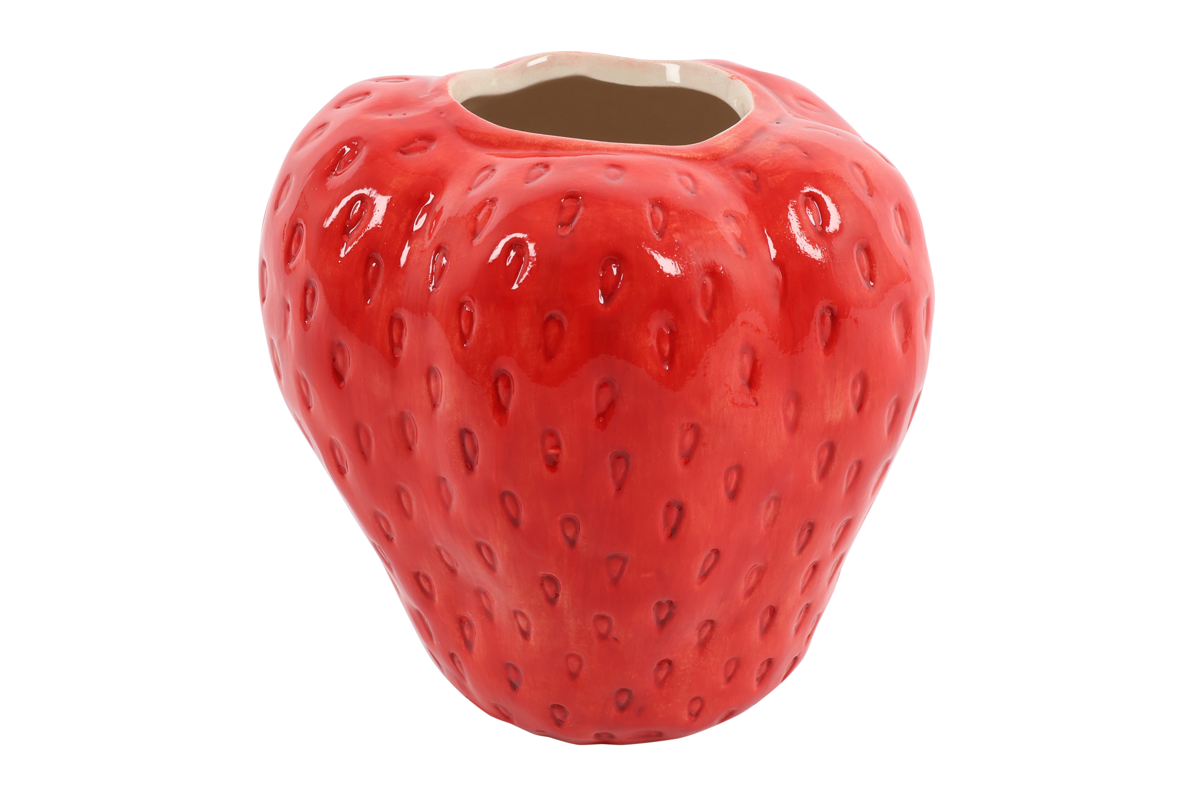 Vase Strawberry M Red Gift