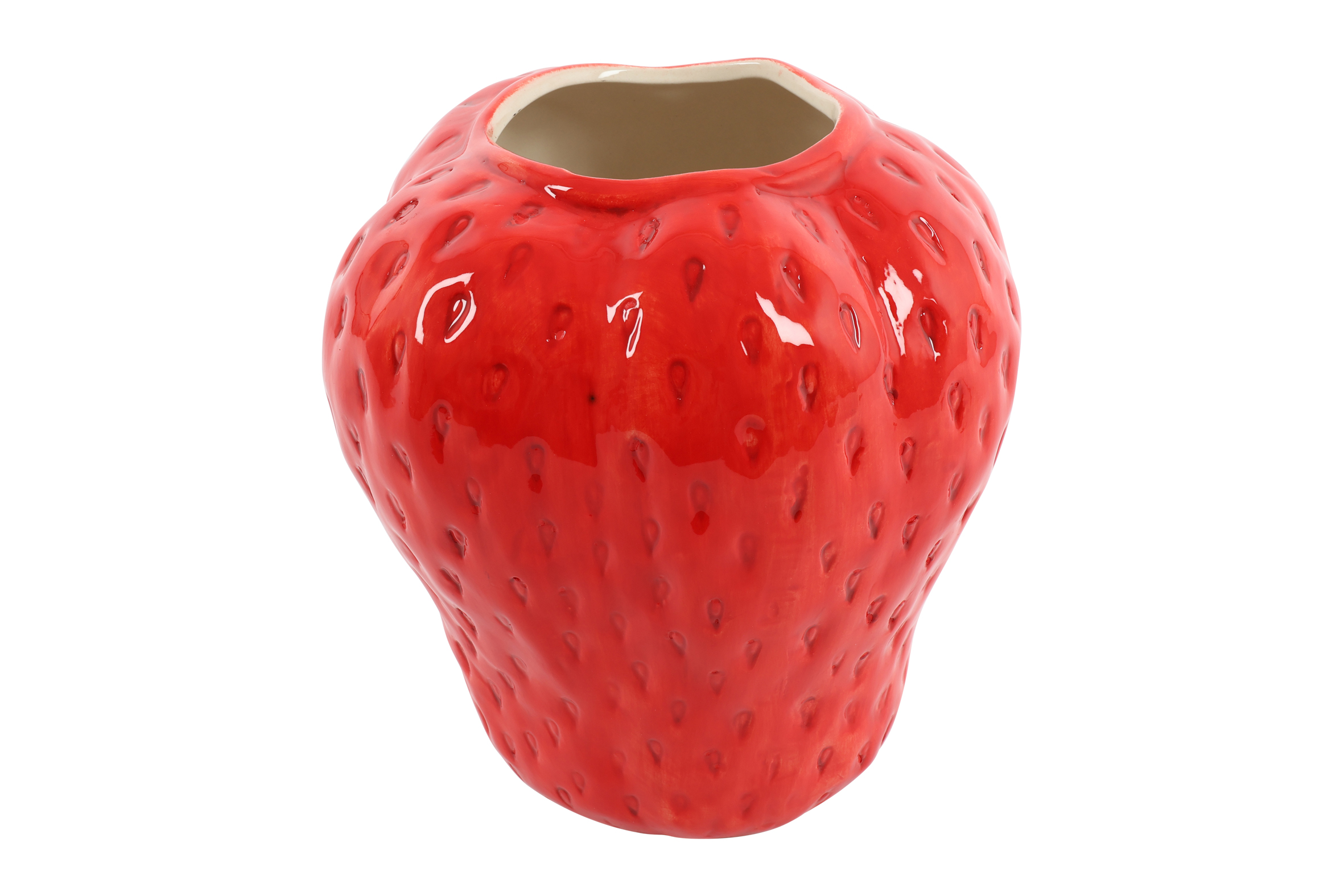 Vase Strawberry L Red Gift