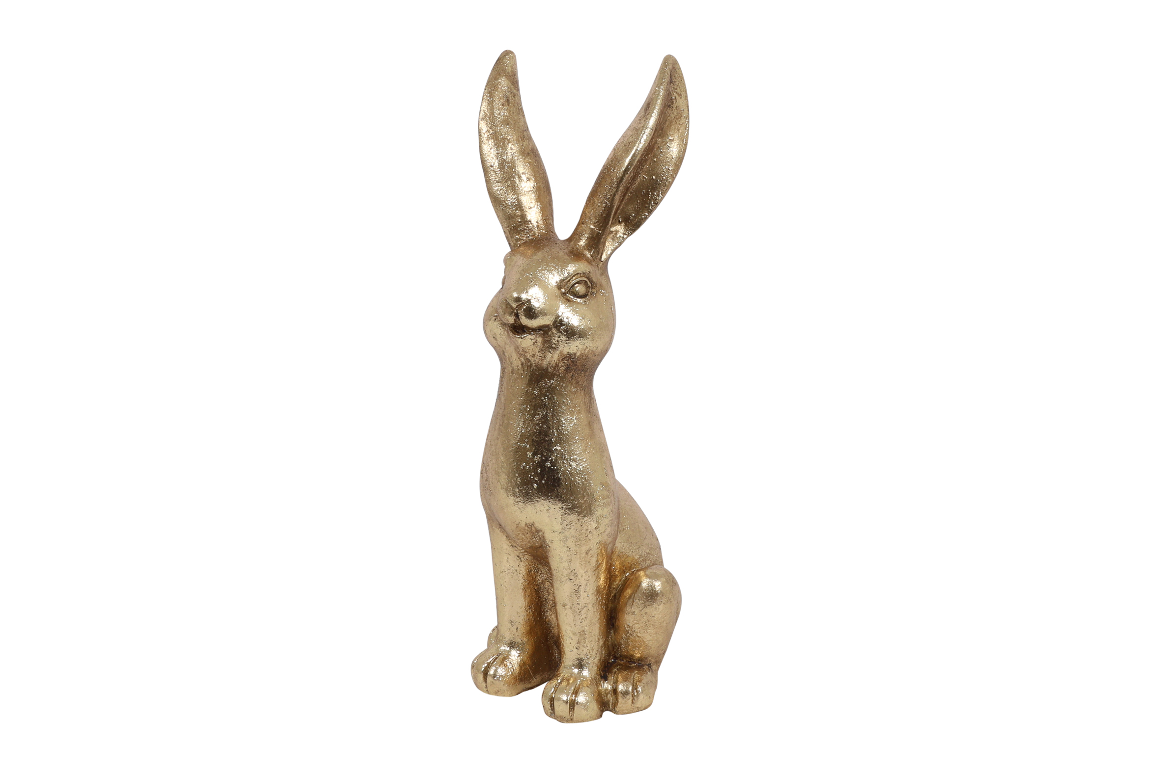 Hare Sitting S Gold Gift