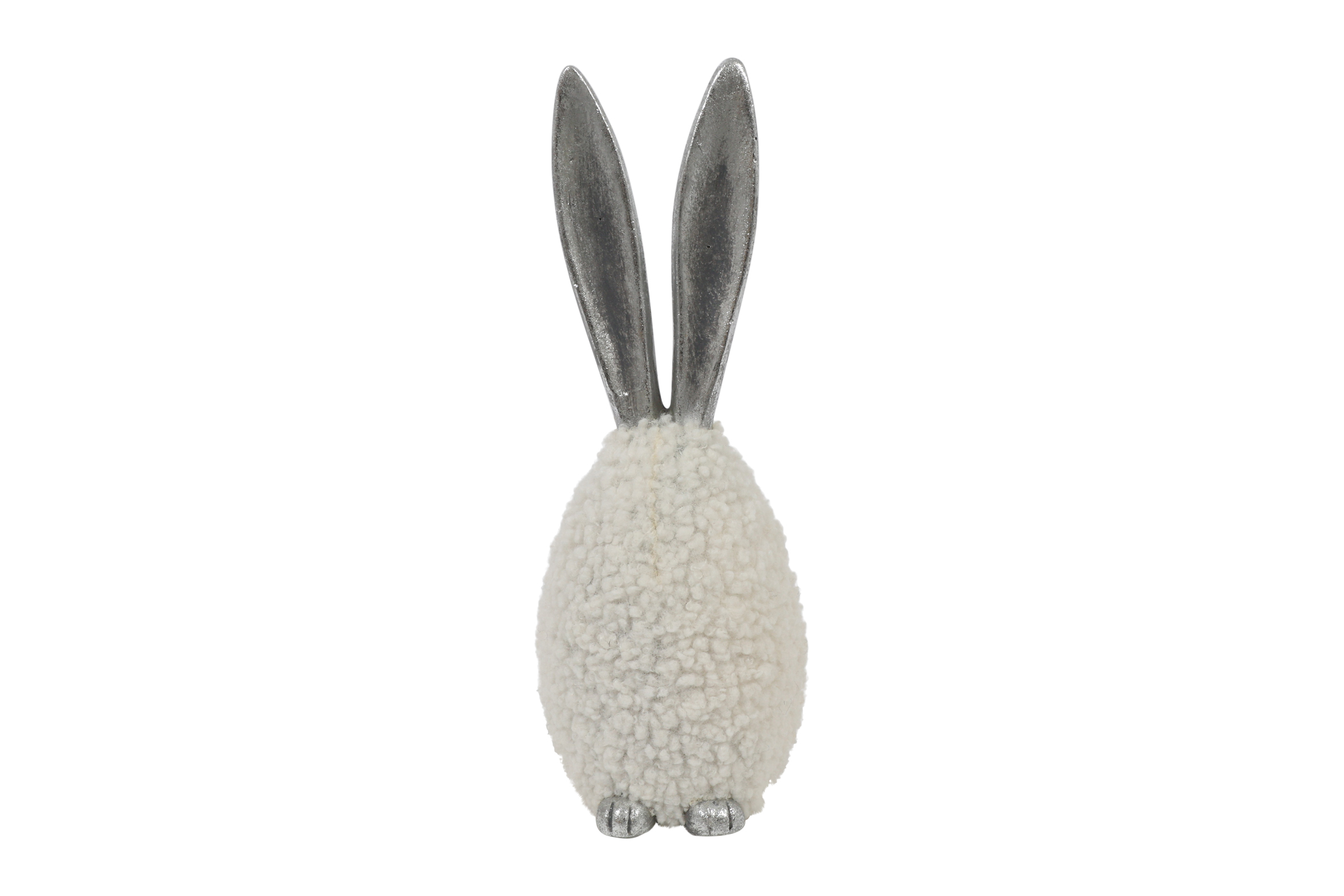 Egg W/hare Ears S White Gift