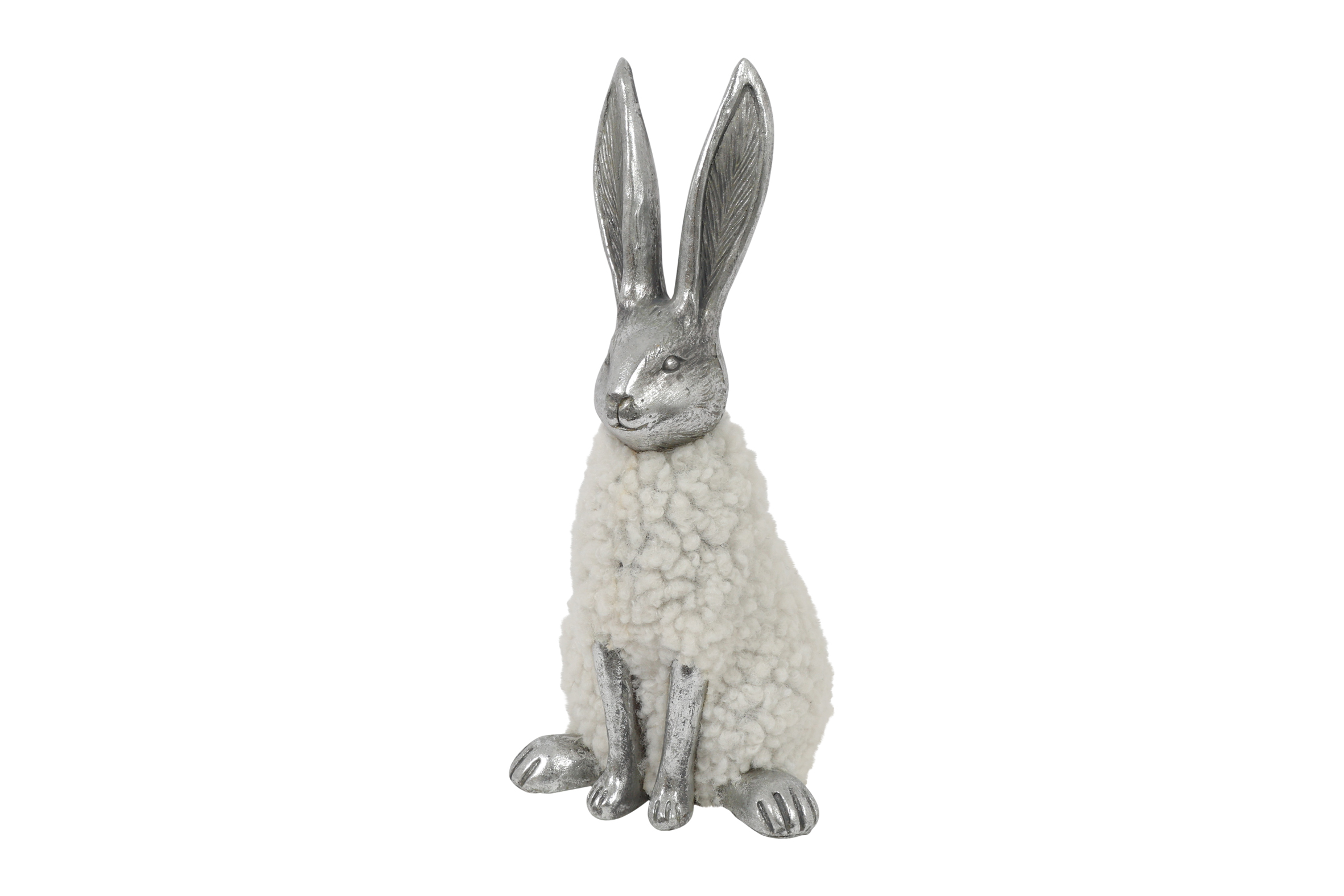 Hare Sitting S White Gift