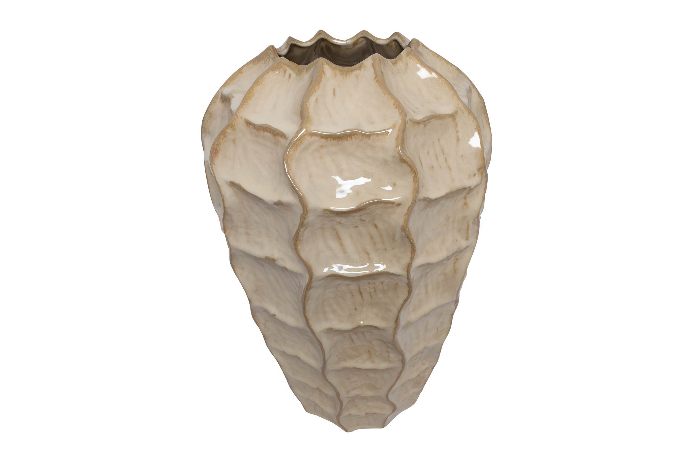 Vase Rialto L Beige Gift