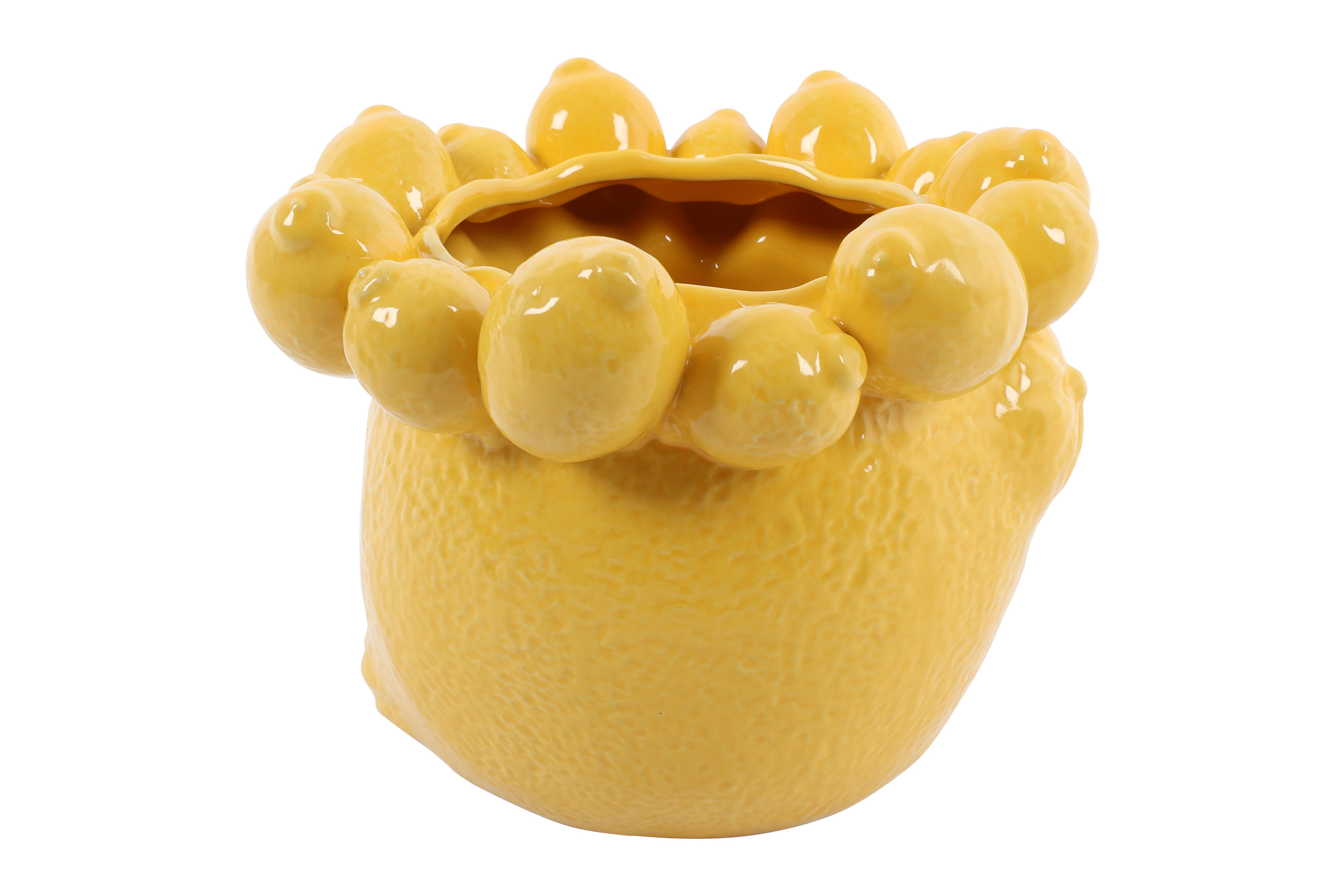 Flowerpot Lemon M Yellow Gift