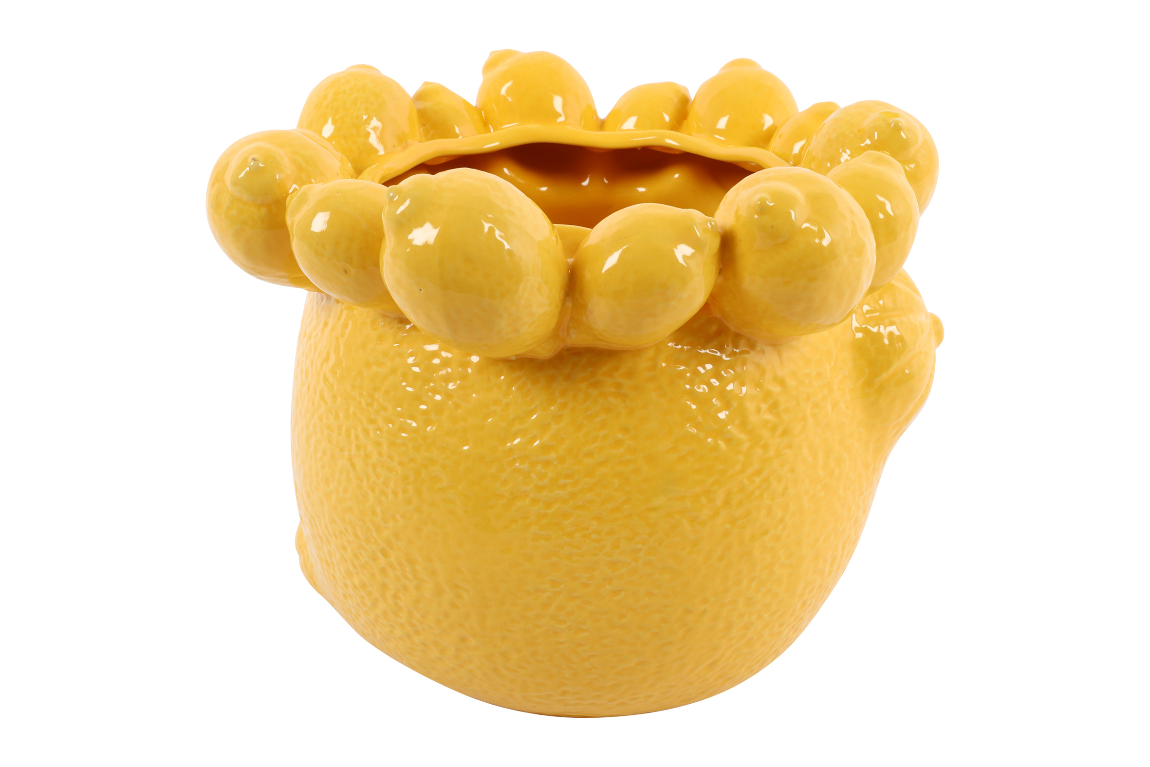 Flowerpot Lemon L Yellow Gift