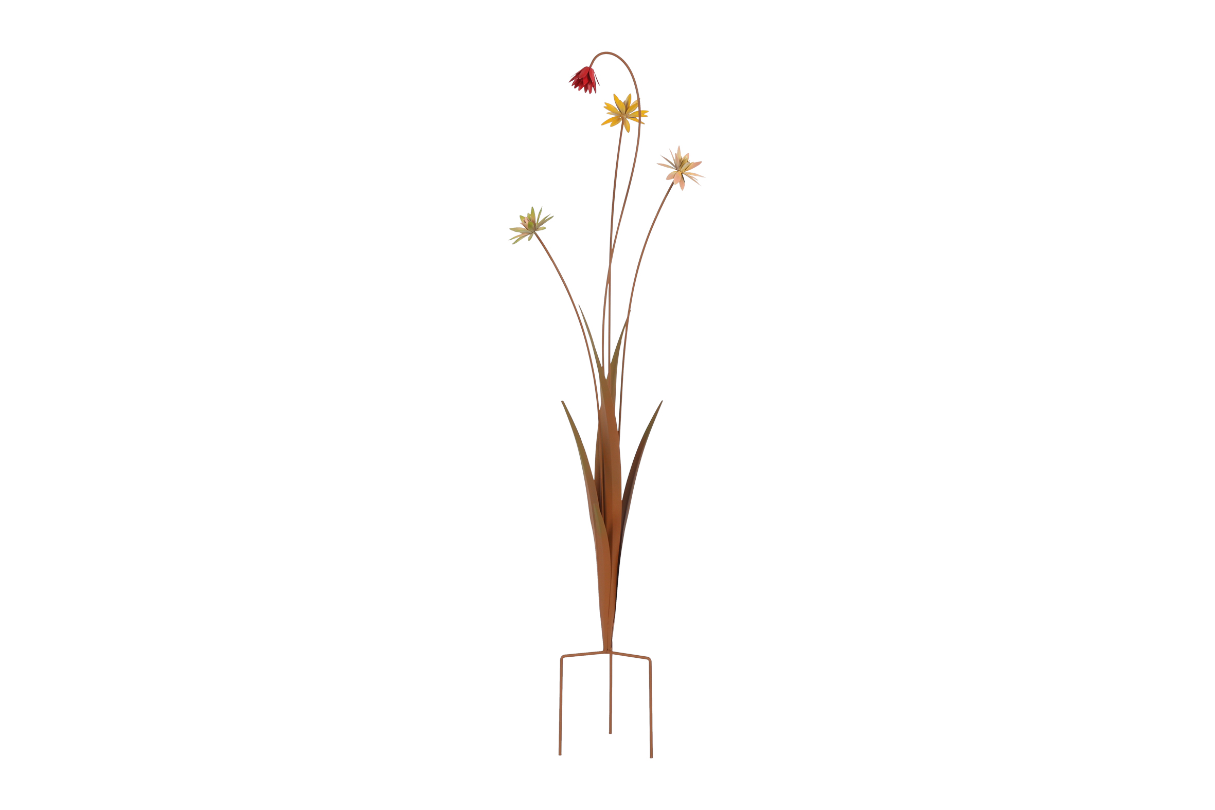 Gardenstick Flower Bush Rusty Gift