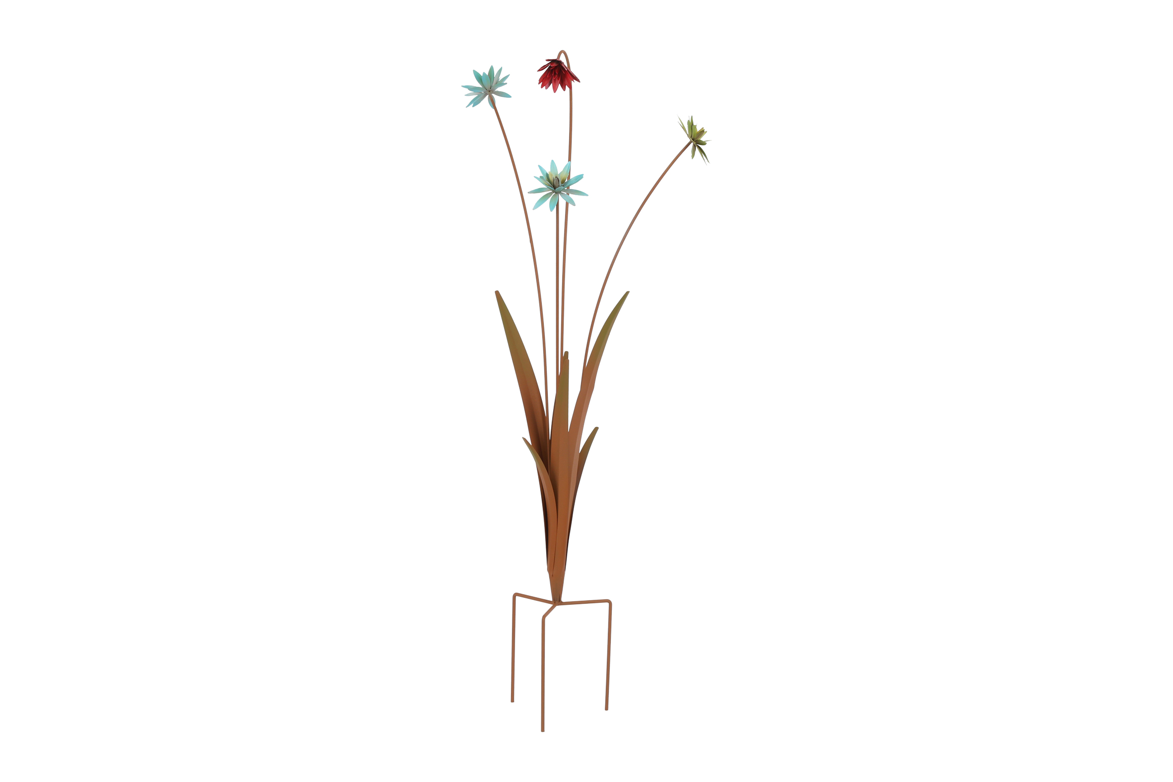 Gardenstick Flower Bush Rusty Gift