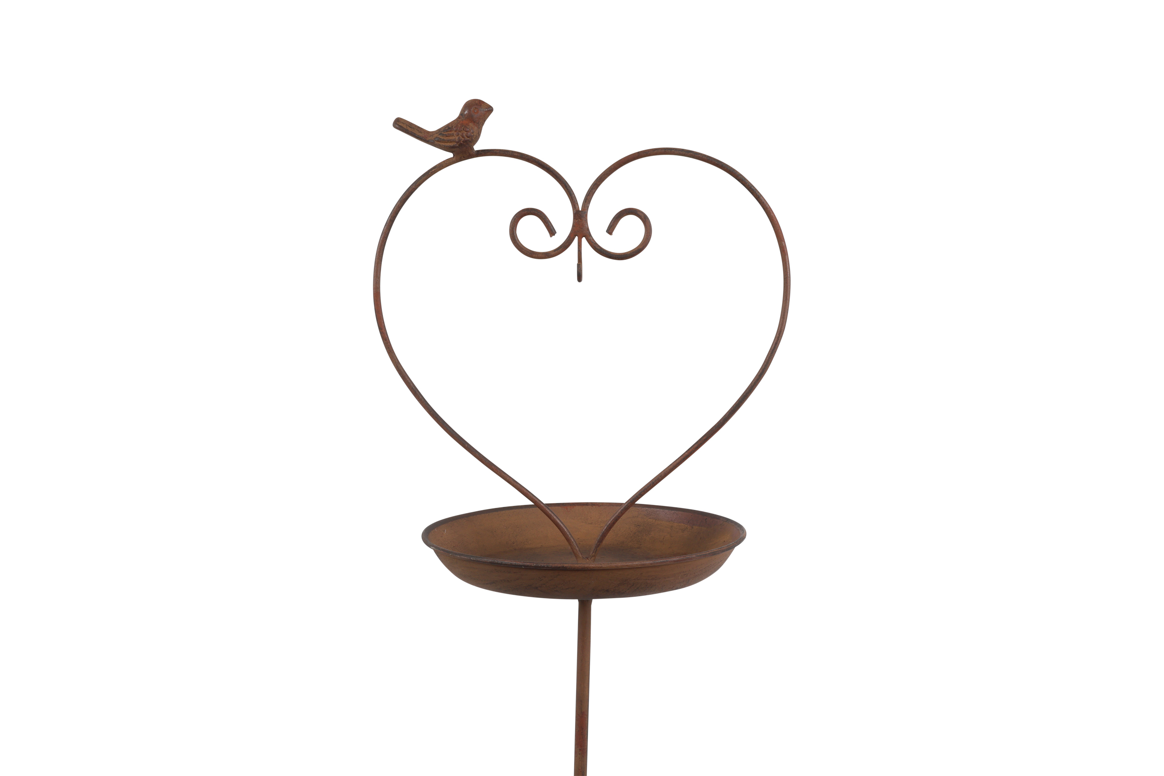 Gardenstick Heart Bird Feeder Brown Gift