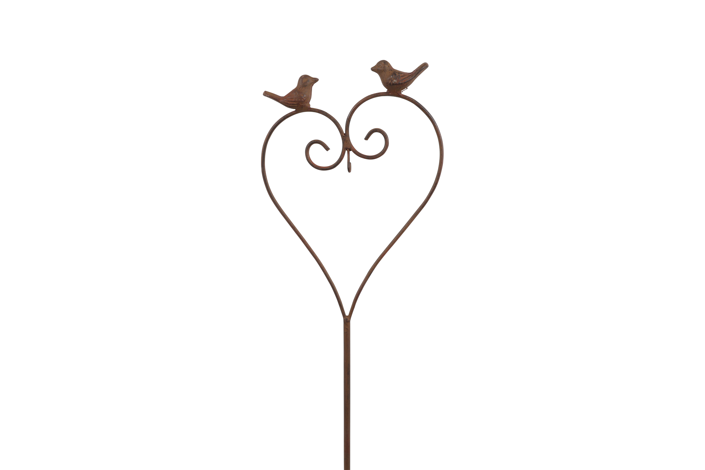 Gardenstick Heart Brown Gift