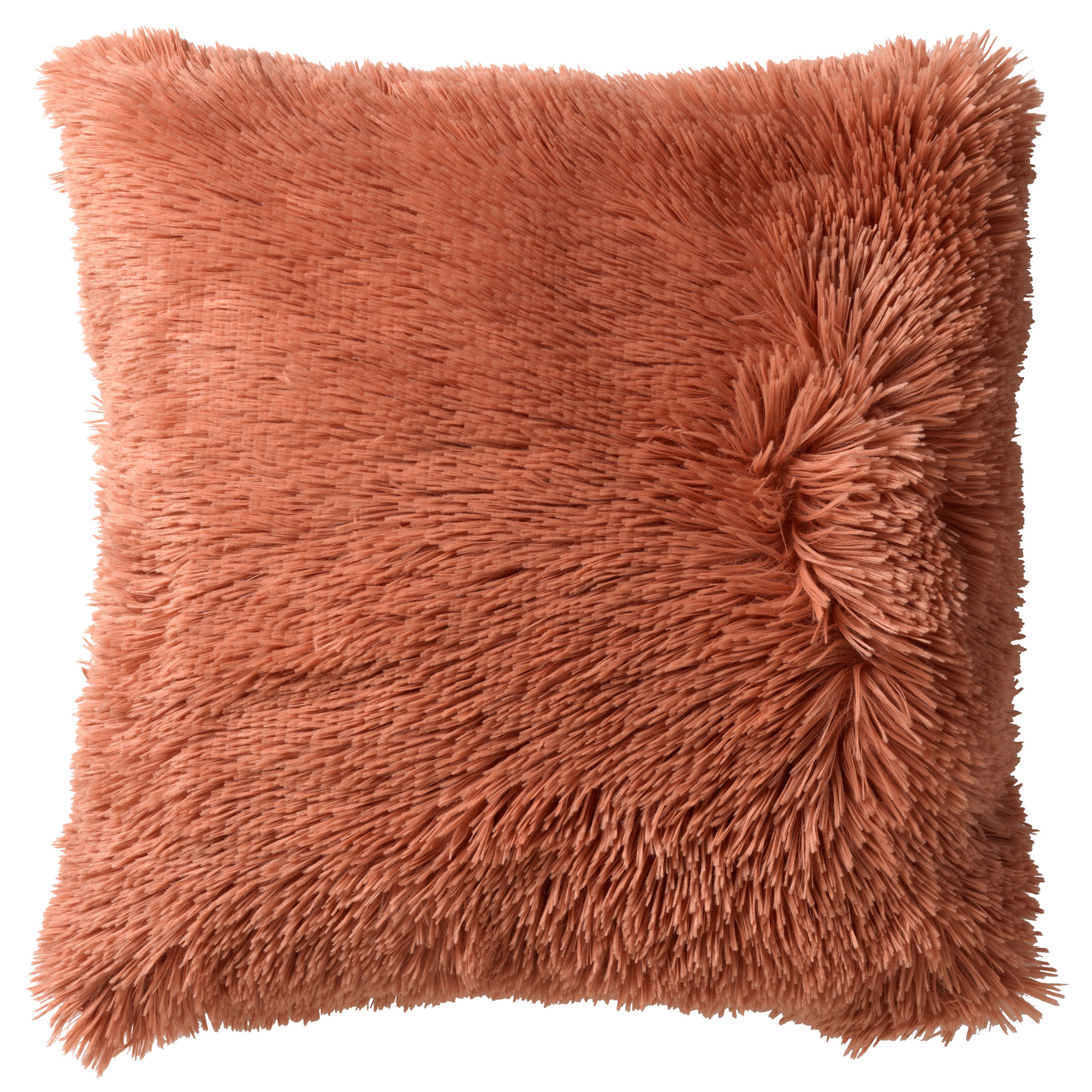 Fluffy 45x45cm Muted Clay Cushion Cover Gift