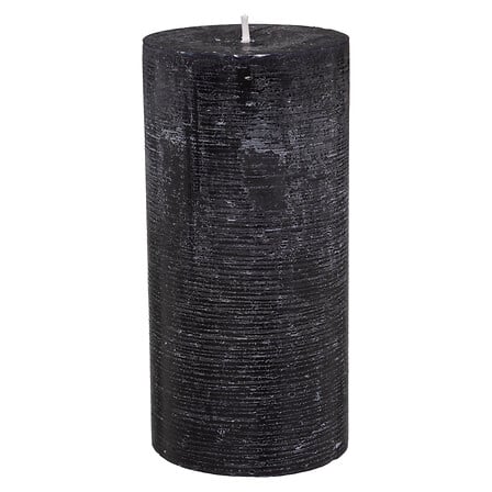 Ss25 Olia Black Round Candle 6.8x14cm Gift