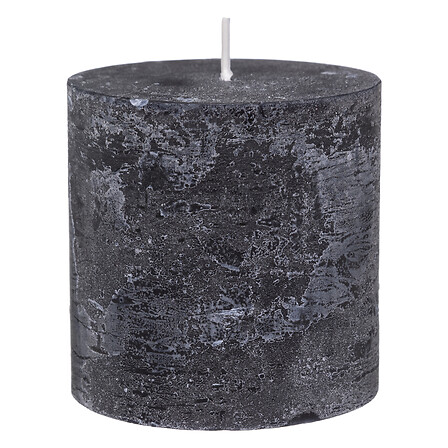 Ss25 Olia Black Round Candle 6.7x7cm Gift