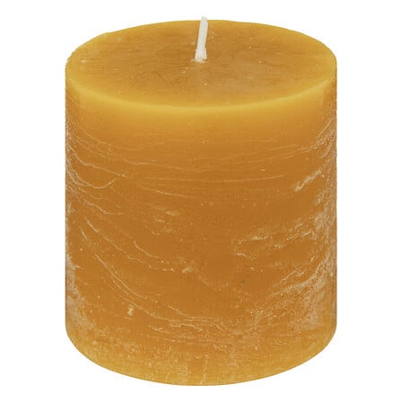 Ss25 Olia Yellow Round Candle 6.7x7cm Gift