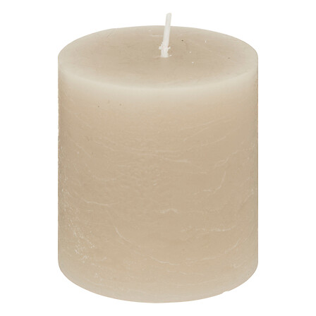 Ss25 Olia Taupe Round Candle 6.7x7cm Gift