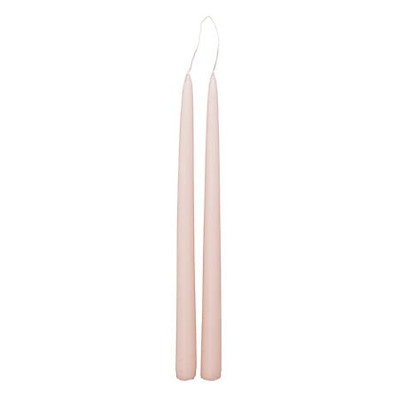 Ss25 Set Of 2 Hugo Pink Tapered Candle H30 Gift